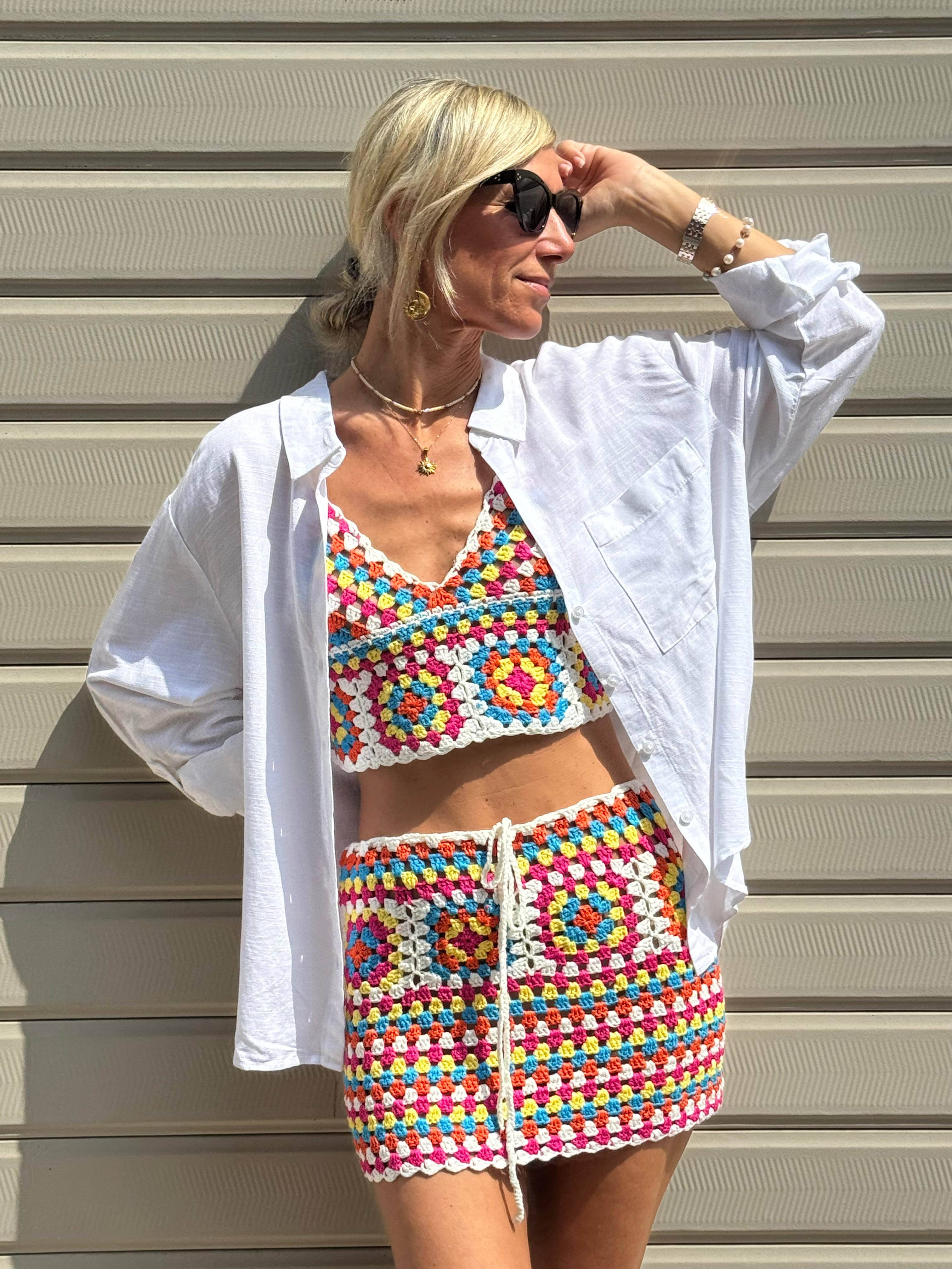 Coordinato Crochet Multicolor