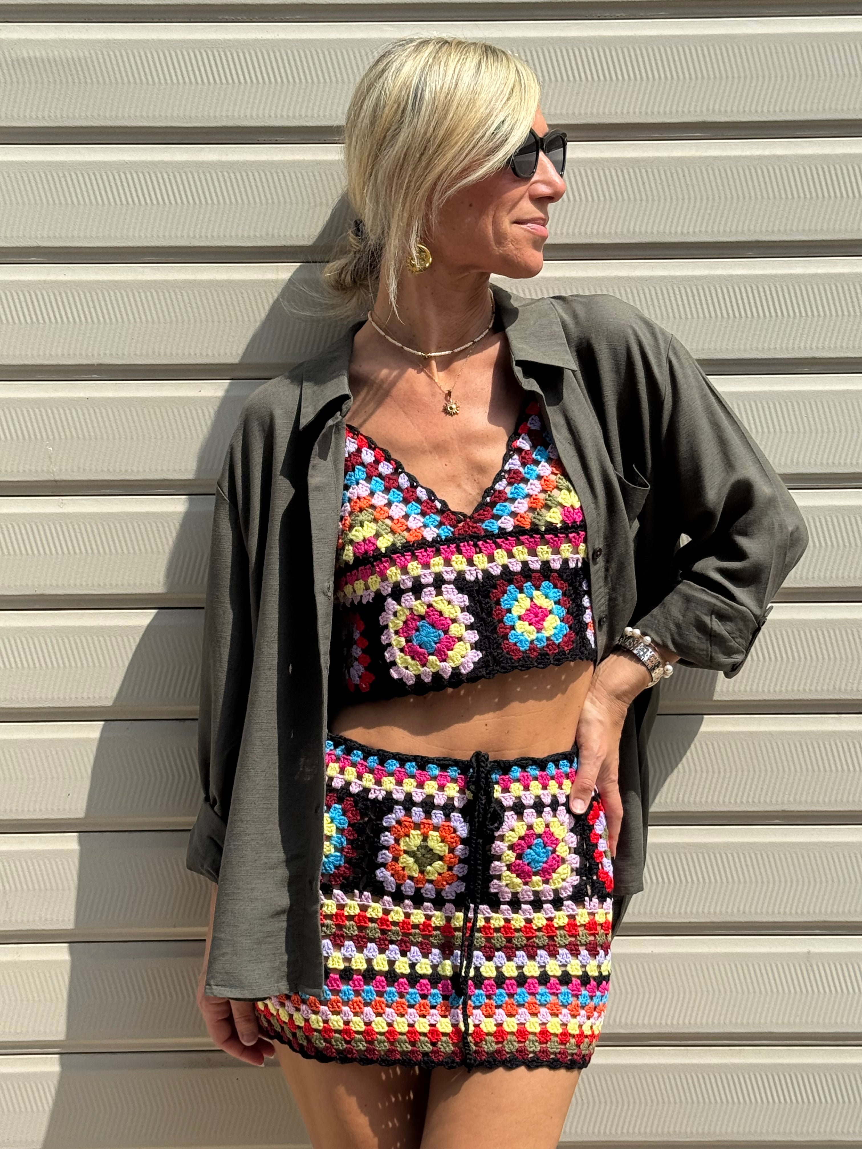Coordinato Crochet Multicolor