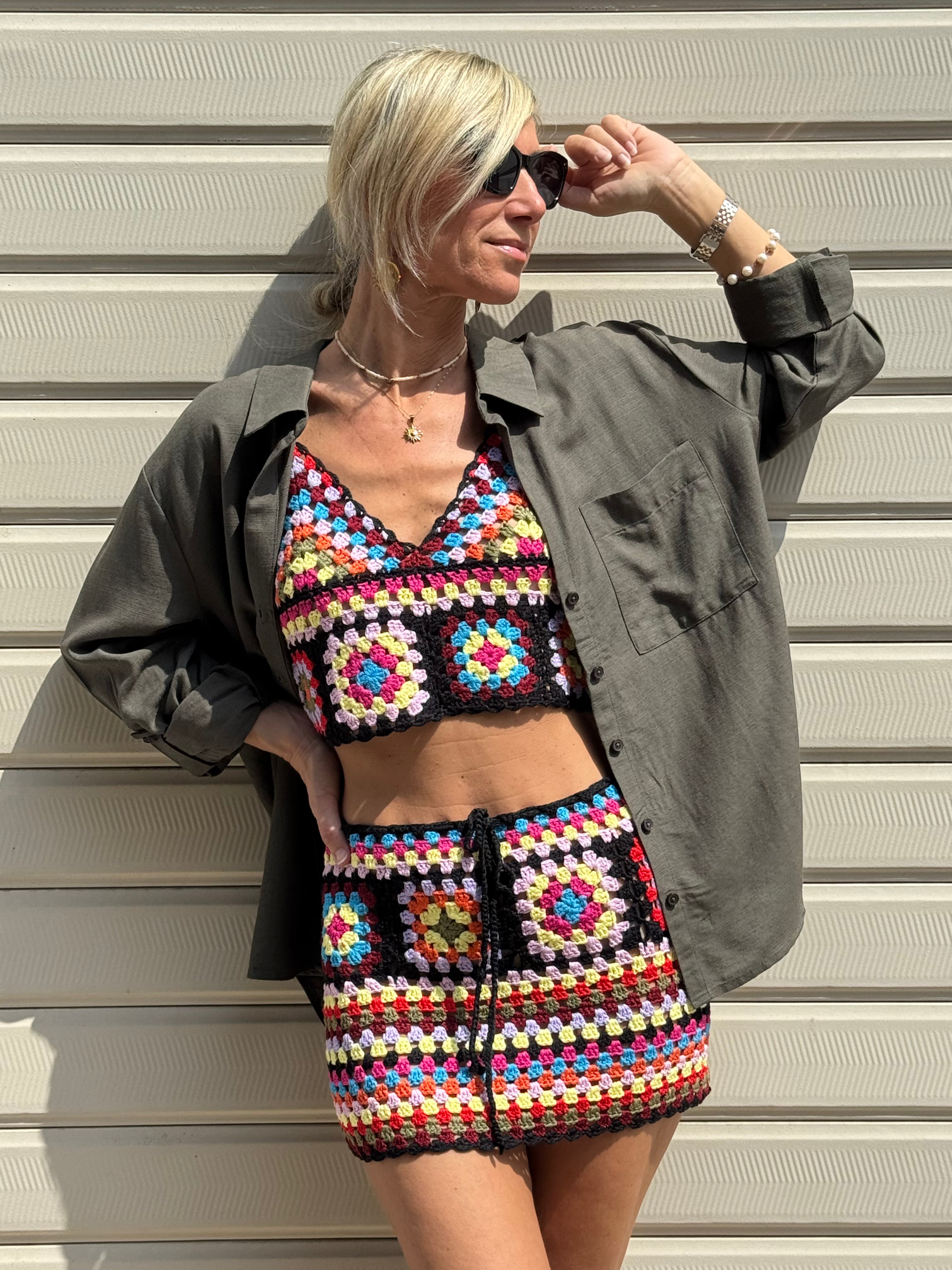 Coordinato Crochet Multicolor
