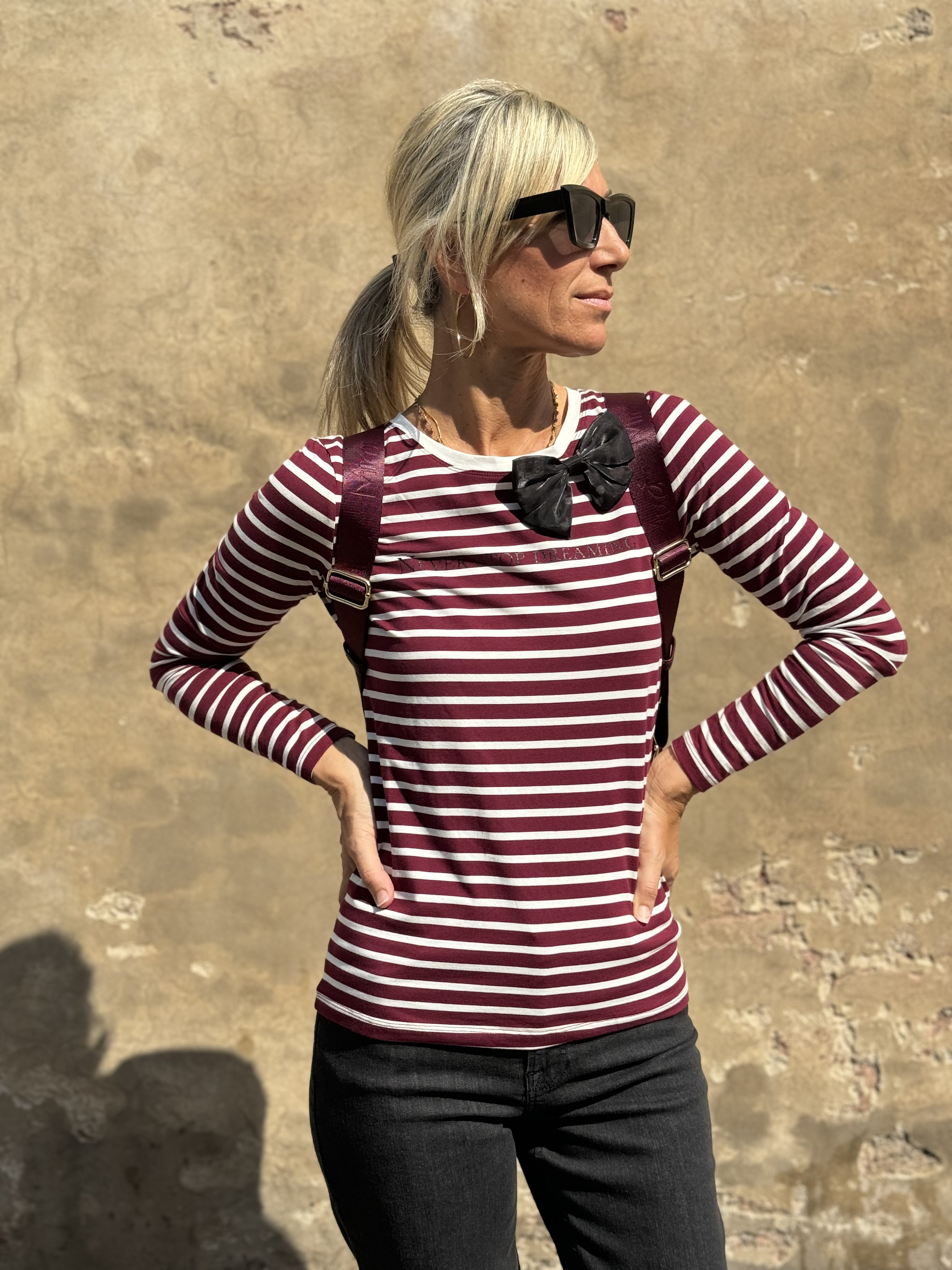 Maglia Righe Fiocco