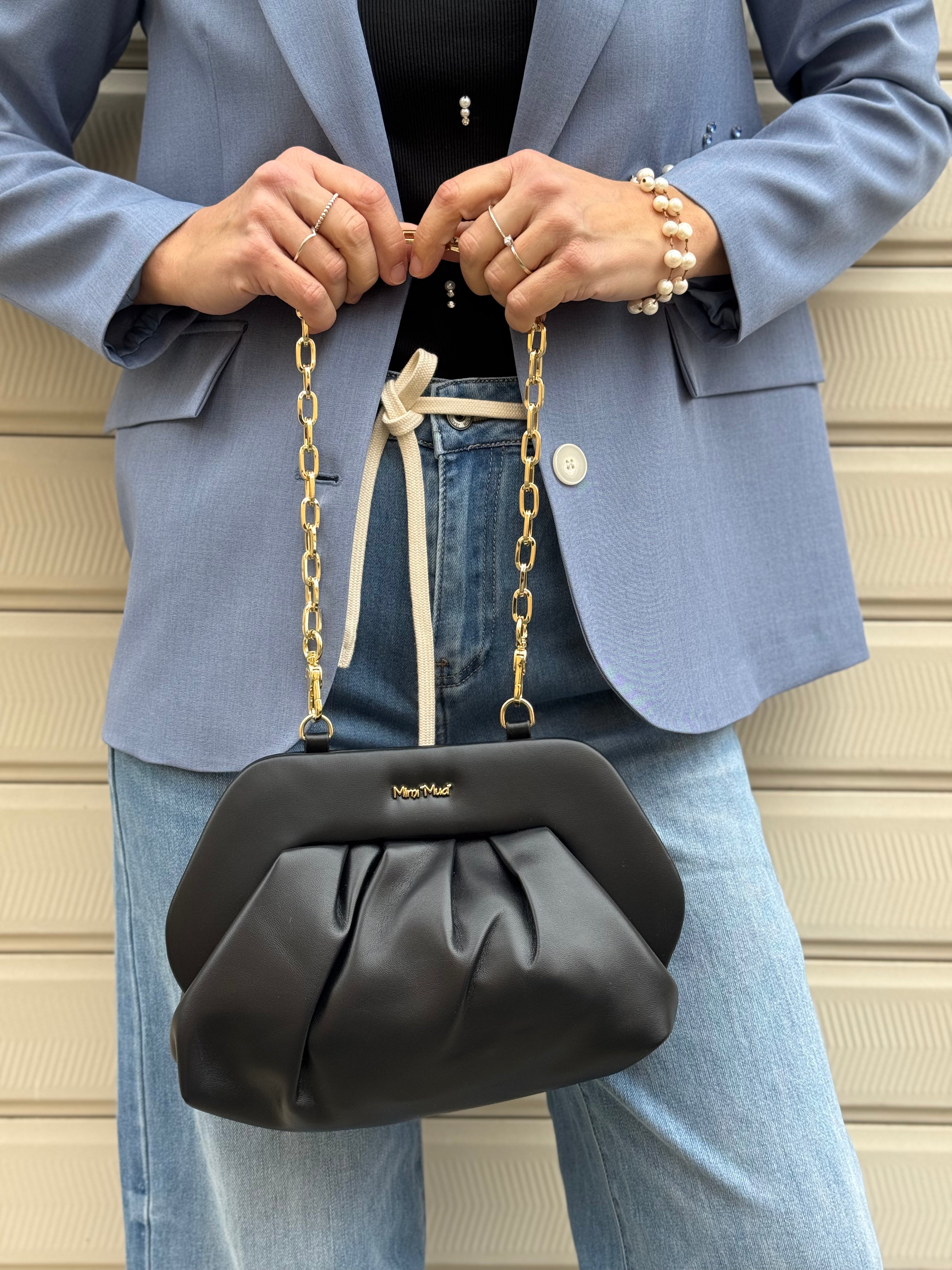 Borsa clutch bombata