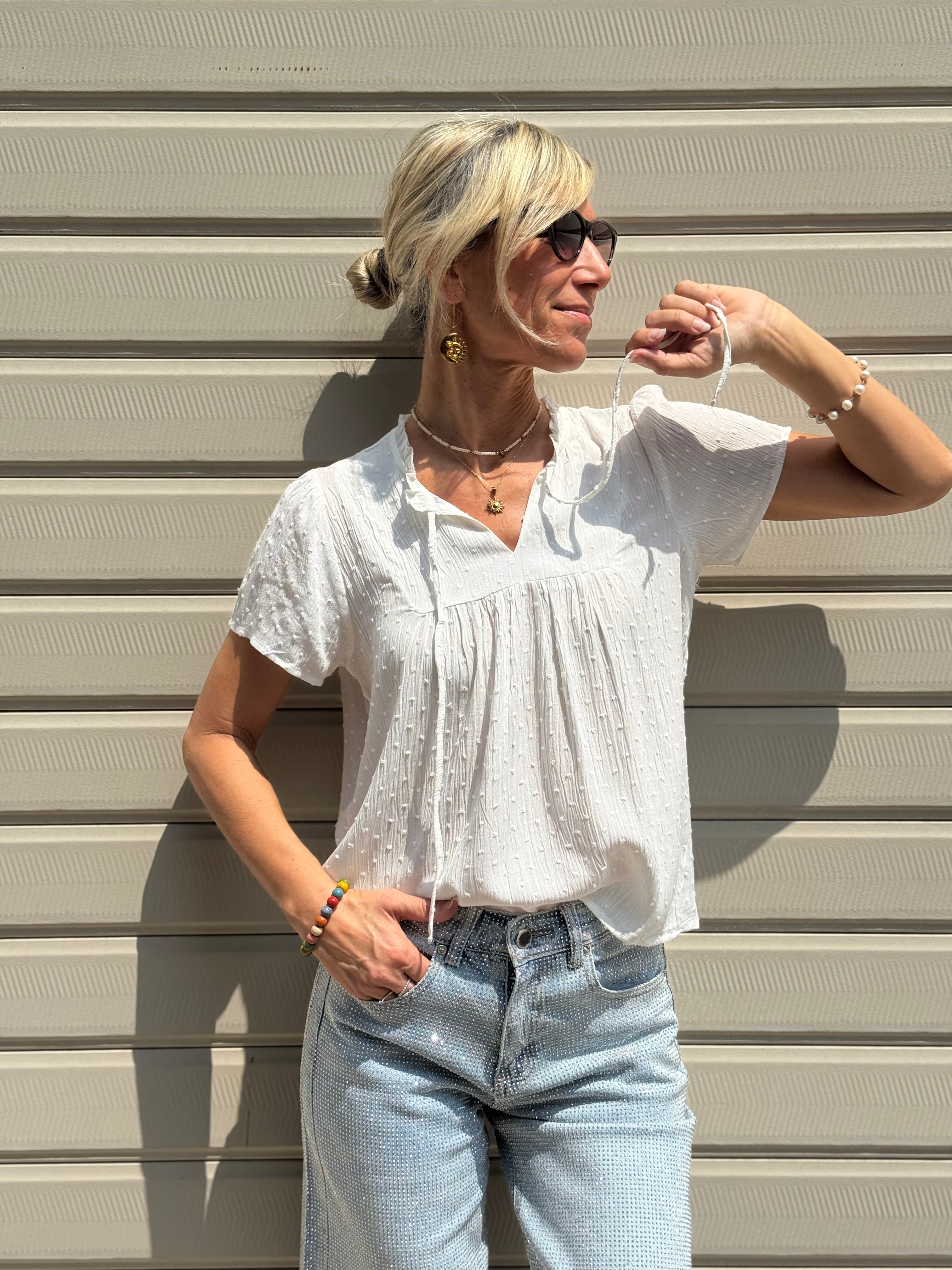 Blusa Plumetis