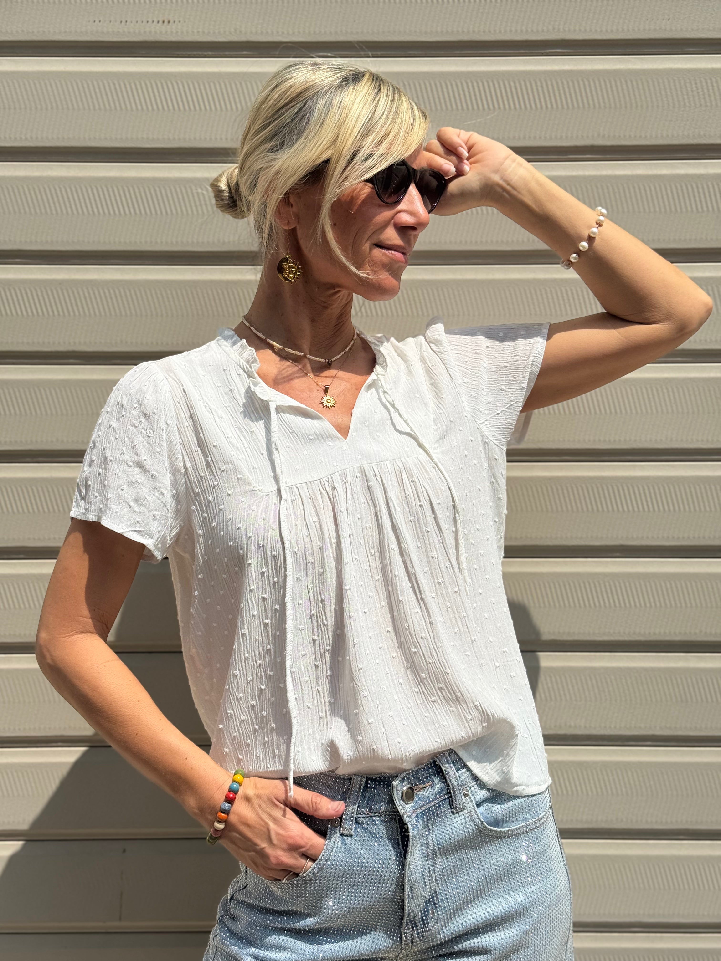 Blusa Plumetis