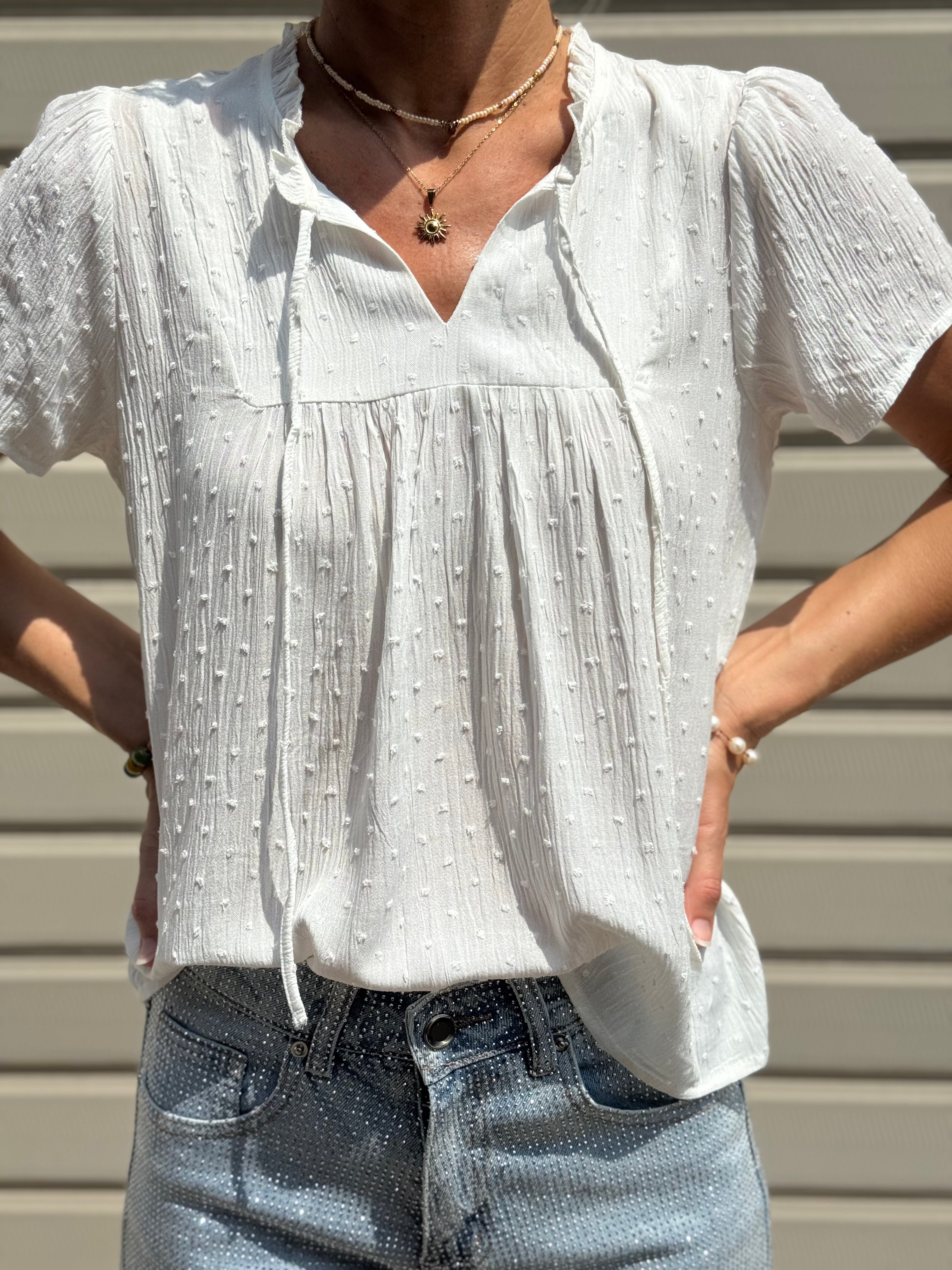 Blusa Plumetis