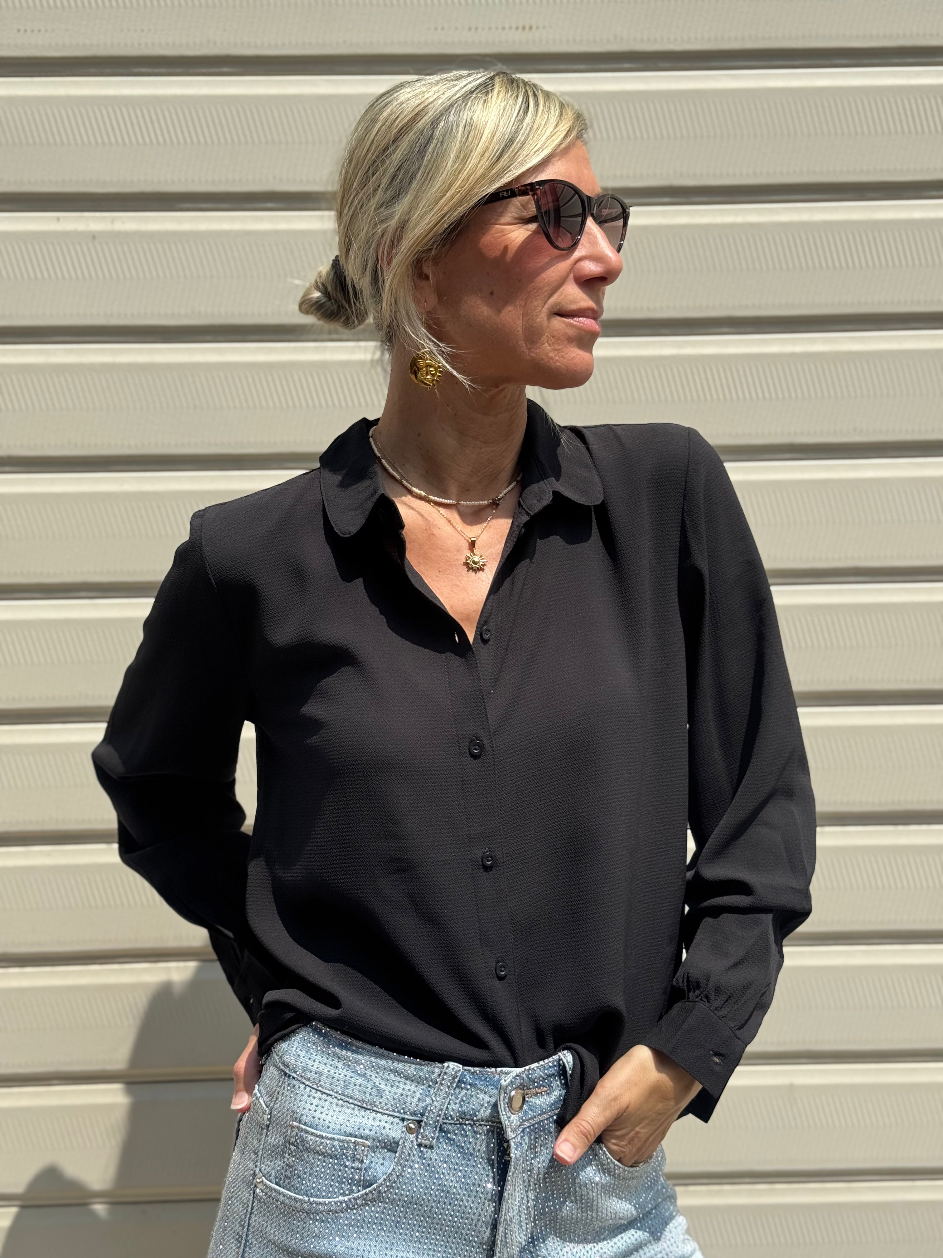 Camicia Colletto Stondato