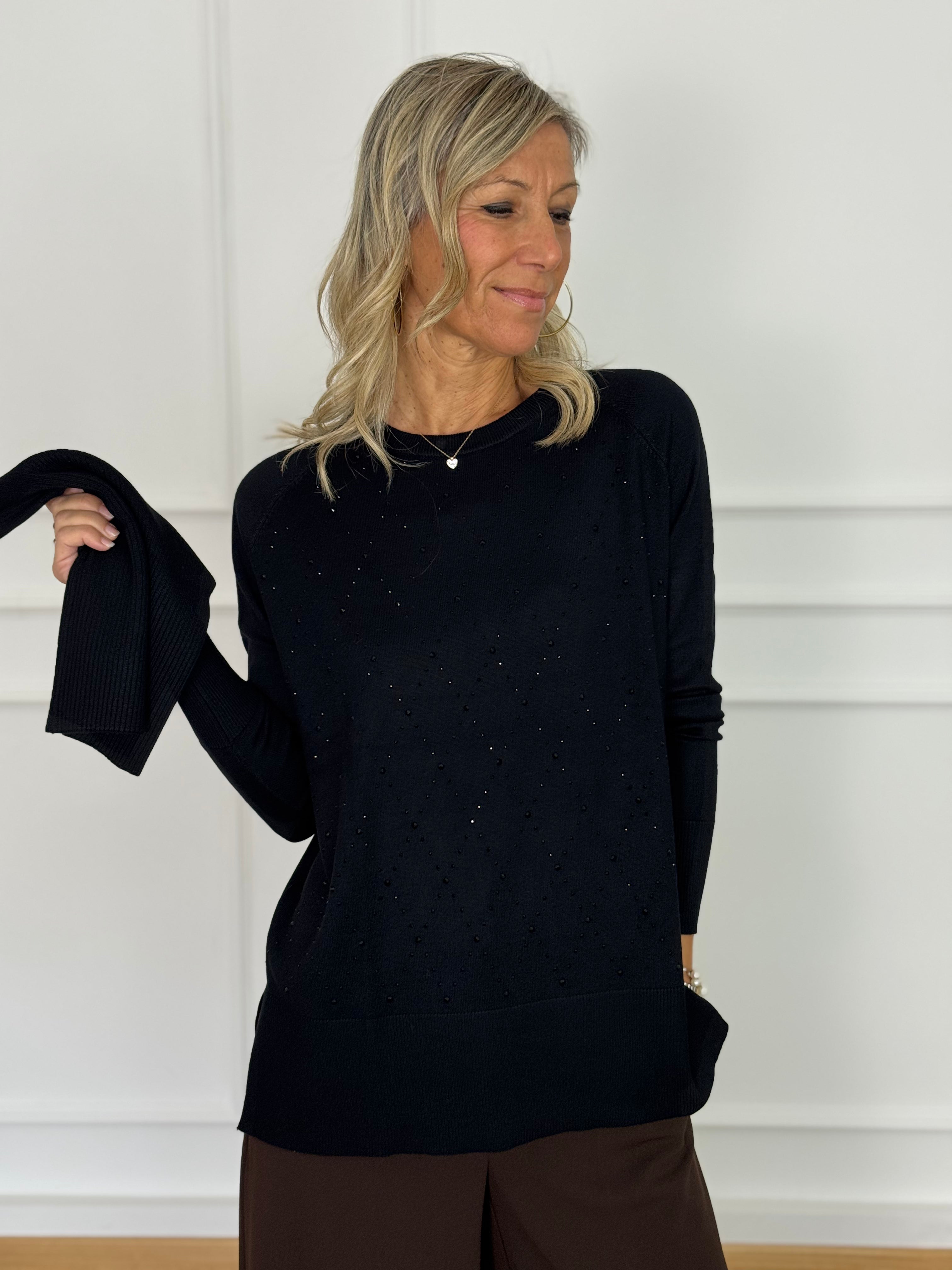 Maxi maglia strass mimì