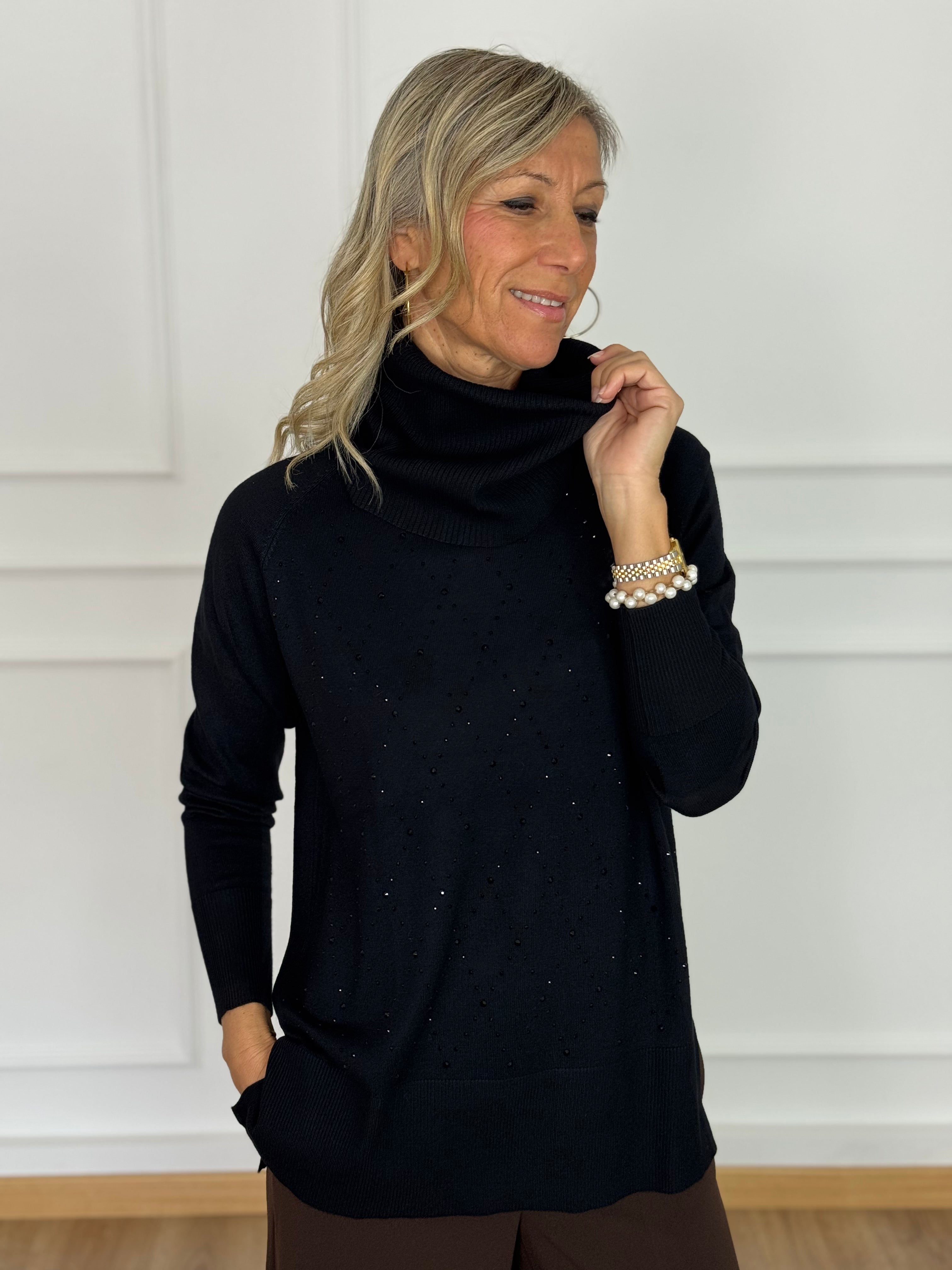 Maxi maglia strass mimì
