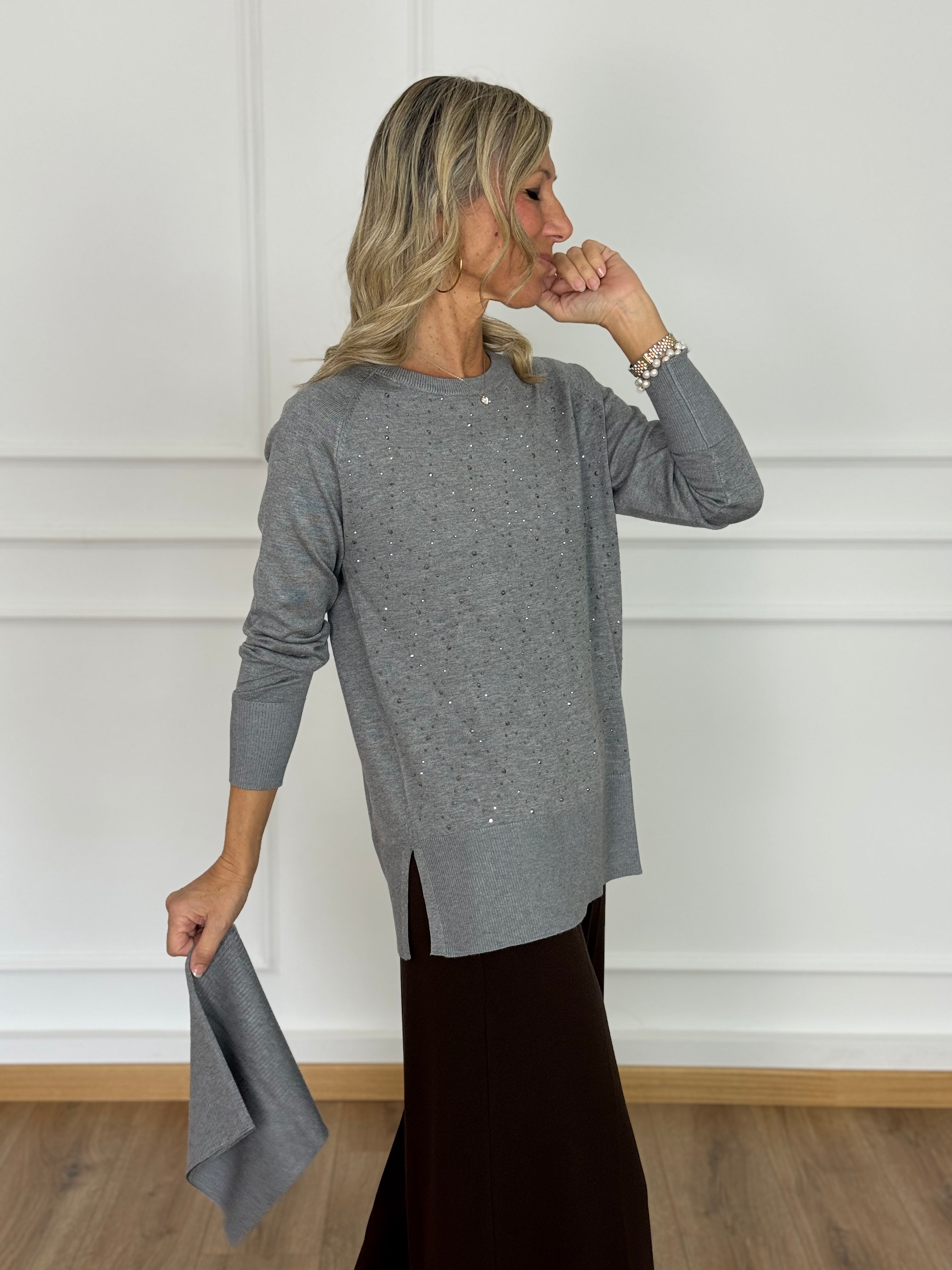 Maxi maglia strass mimì
