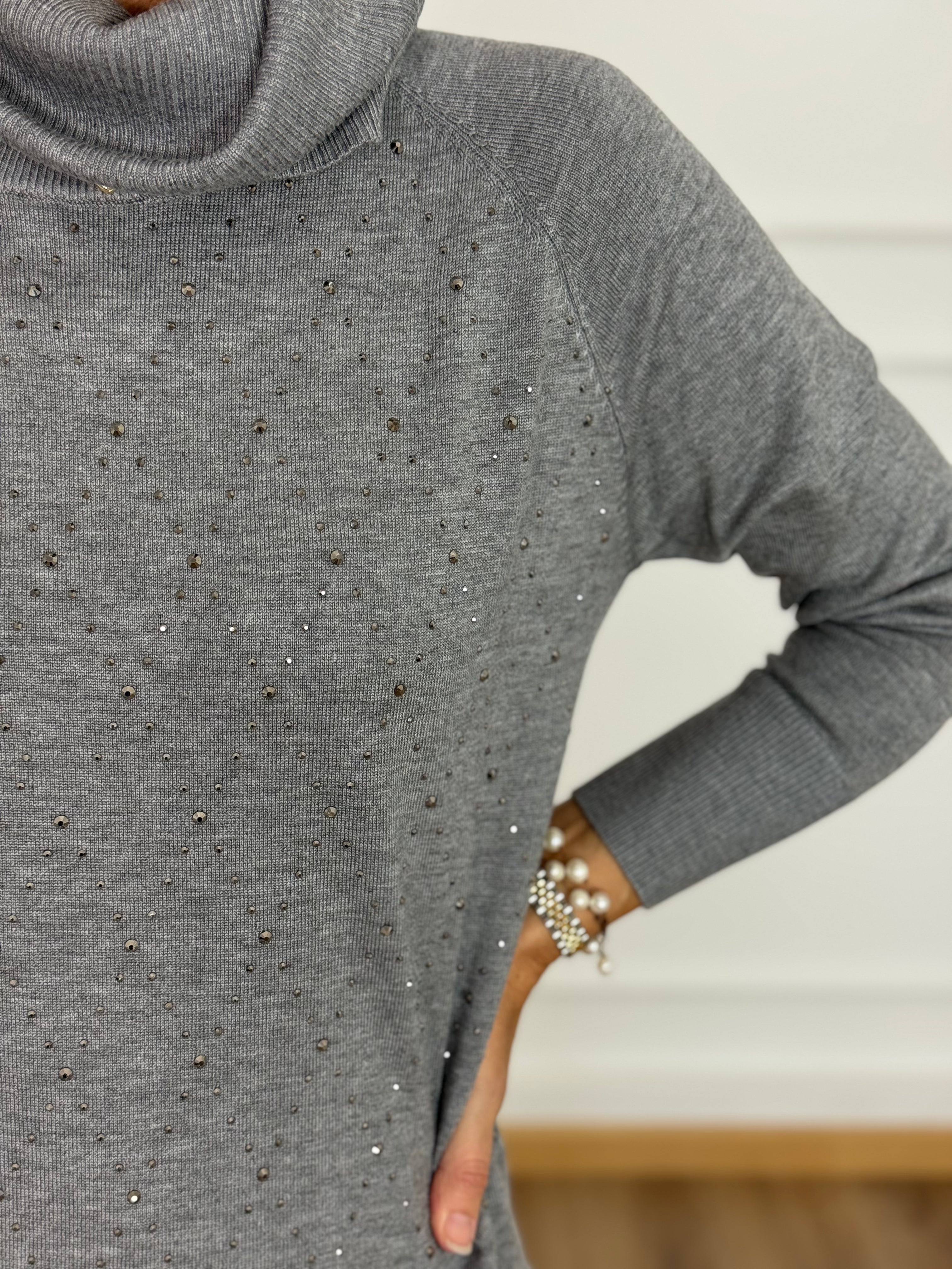 Maxi maglia strass mimì