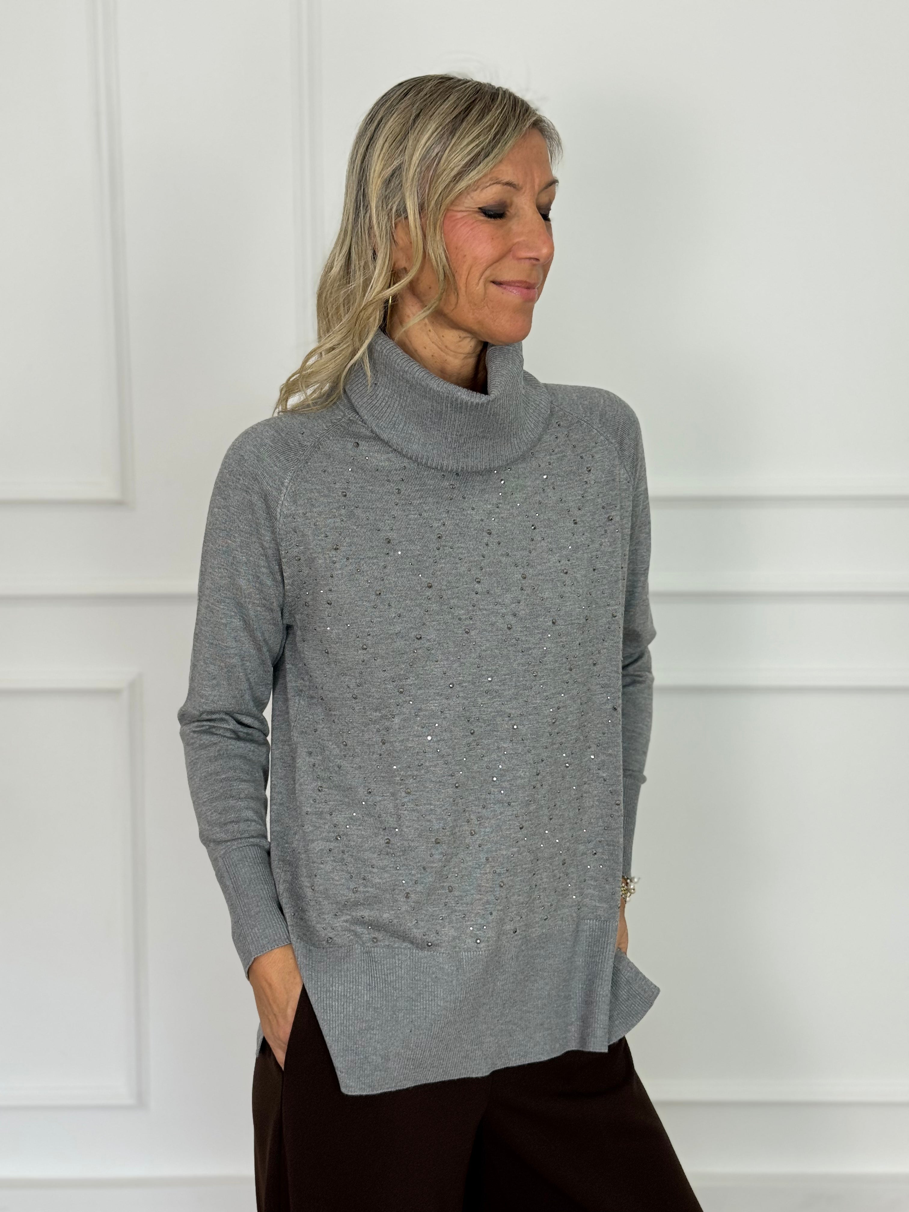 Maxi maglia strass mimì