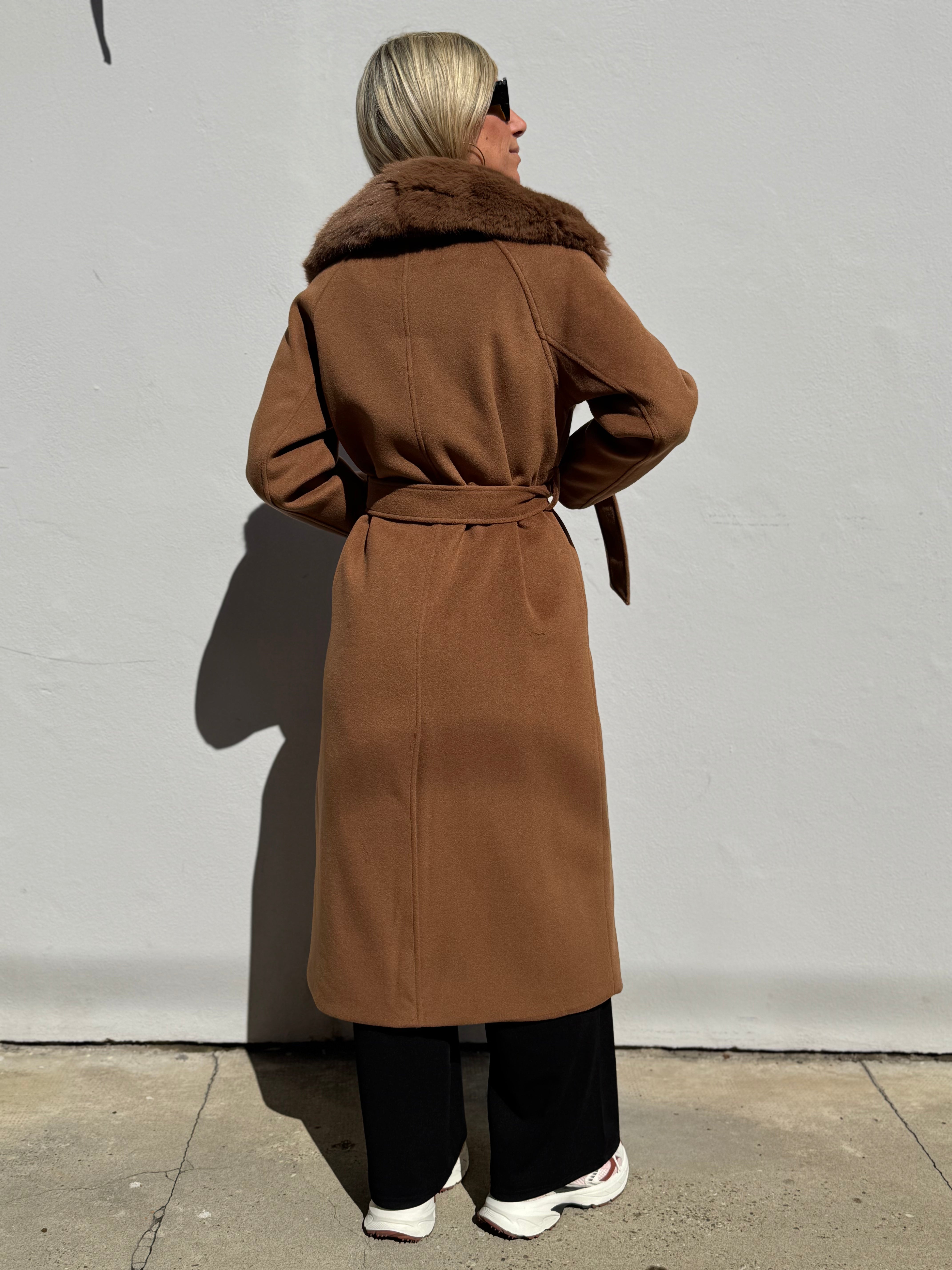 Cappotto lungo imbottito artigli