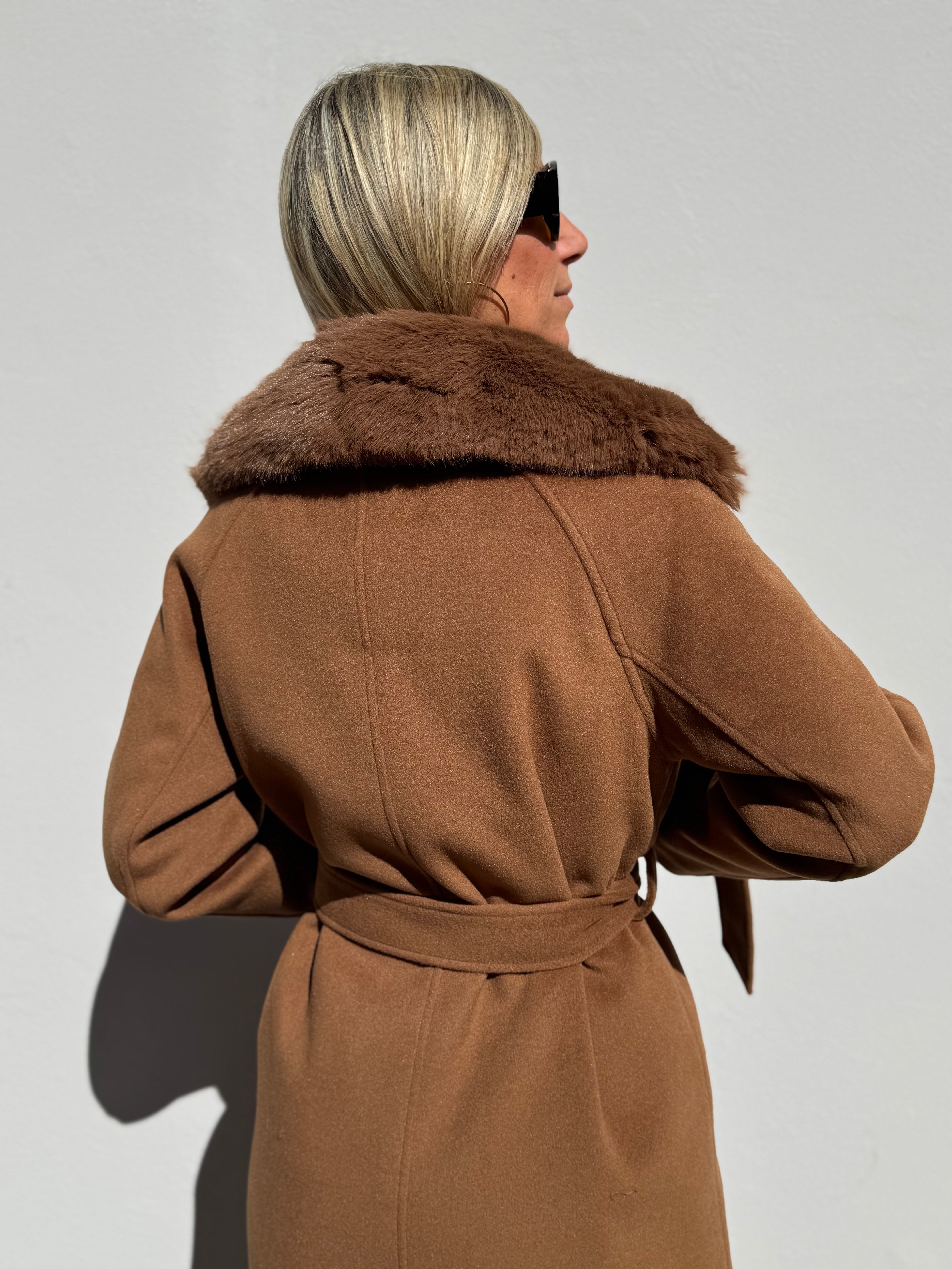 Cappotto lungo imbottito artigli