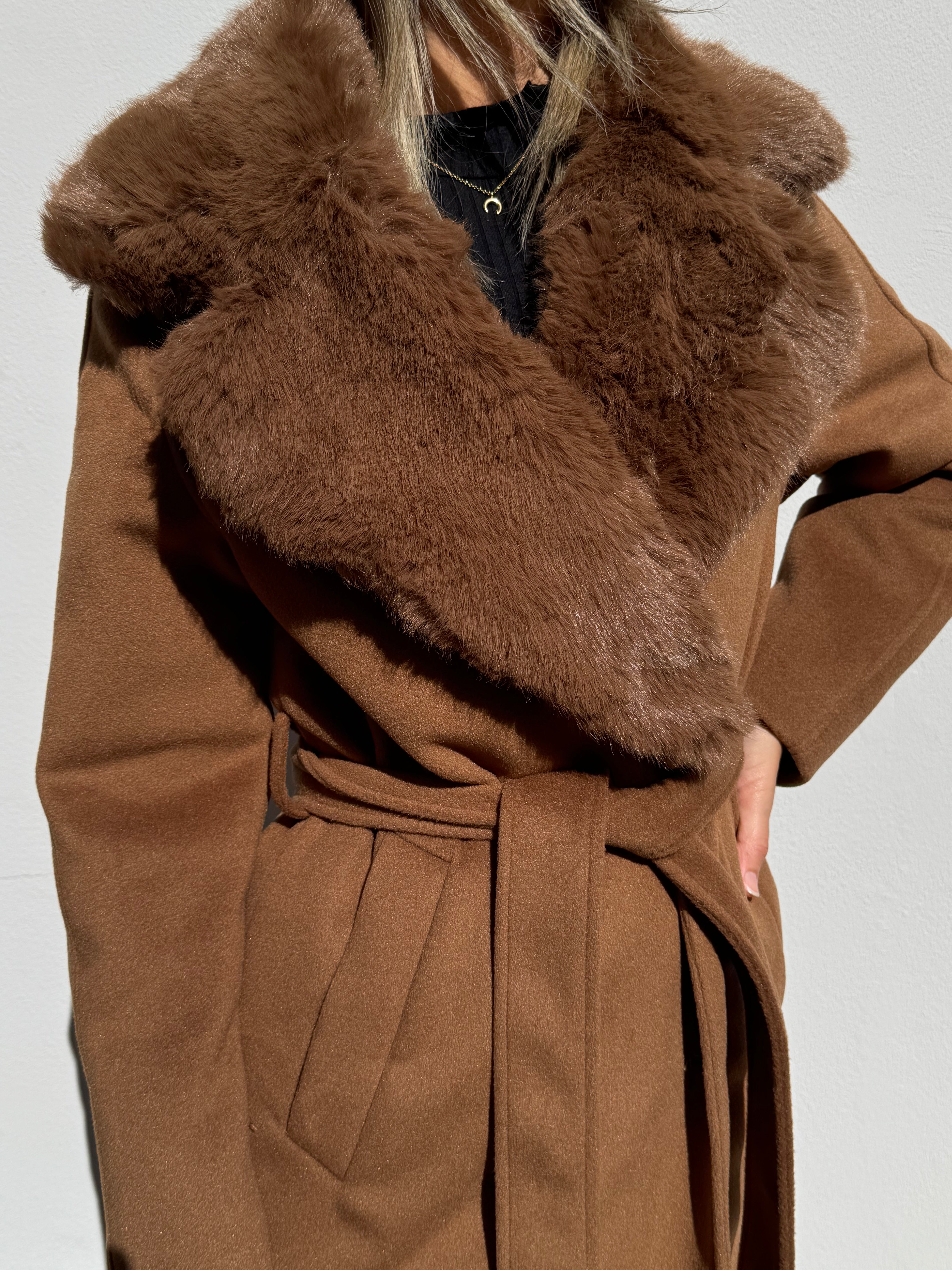 Cappotto lungo imbottito artigli