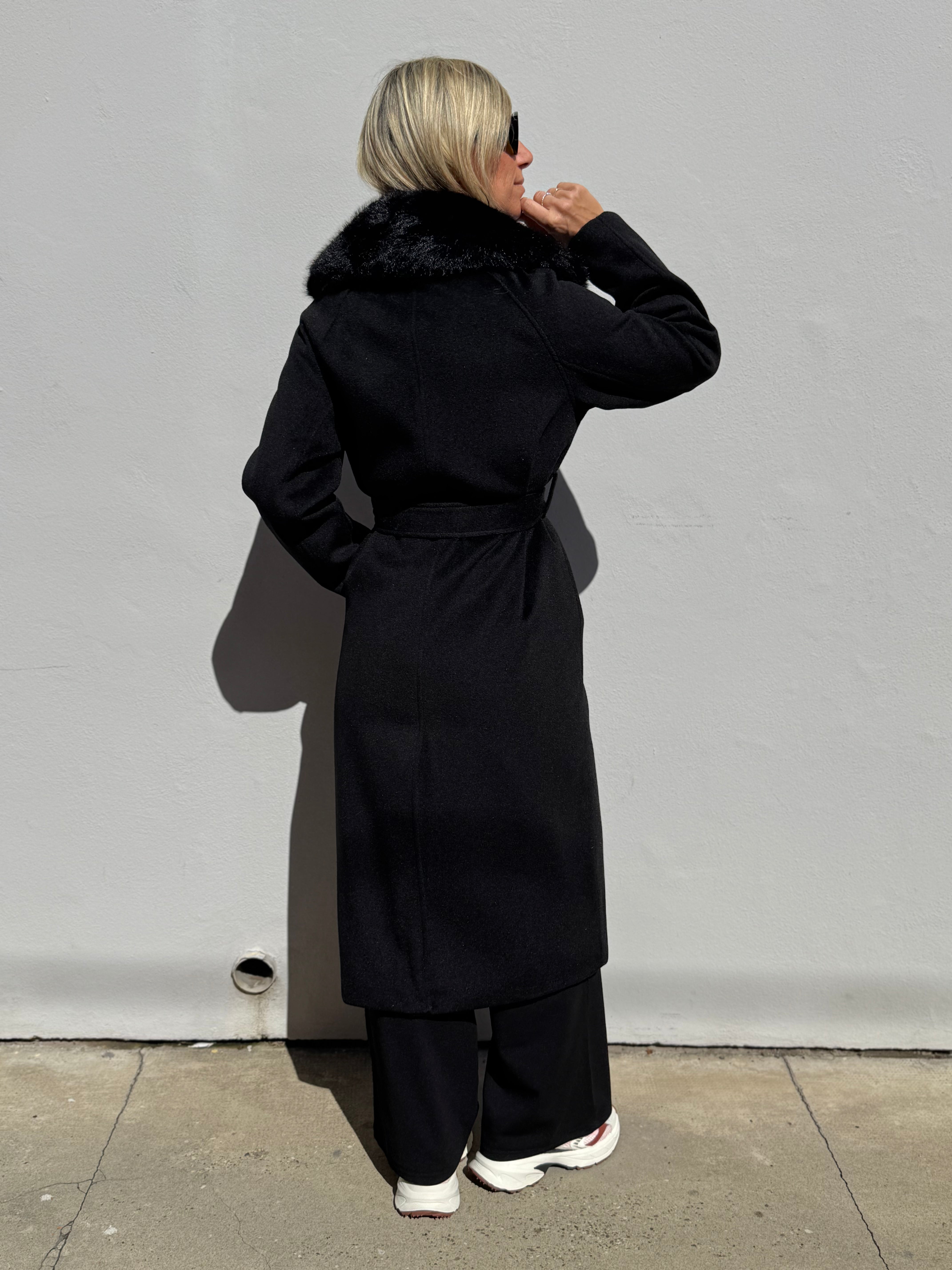 Cappotto lungo imbottito artigli