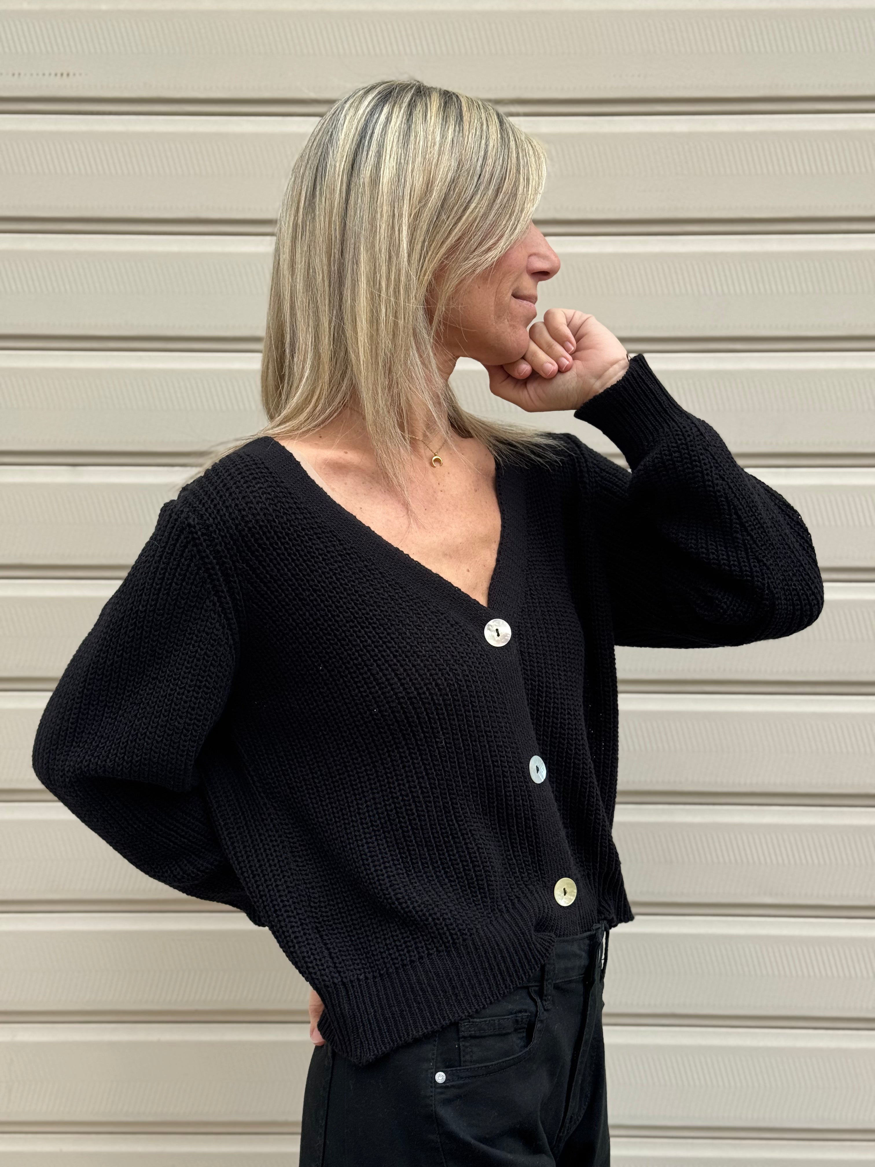 Cardigan punto pannocchia adora