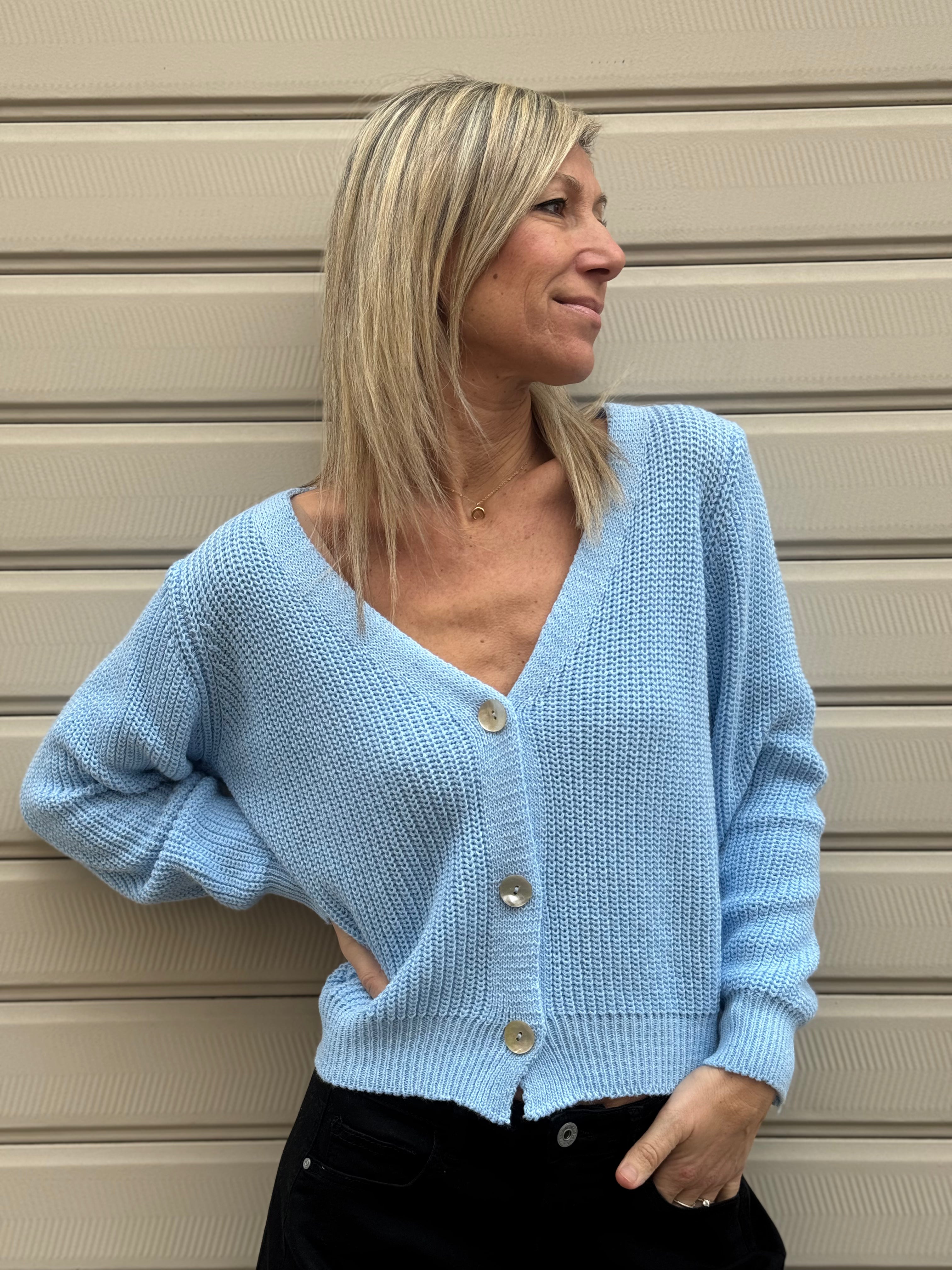 Cardigan punto pannocchia adora