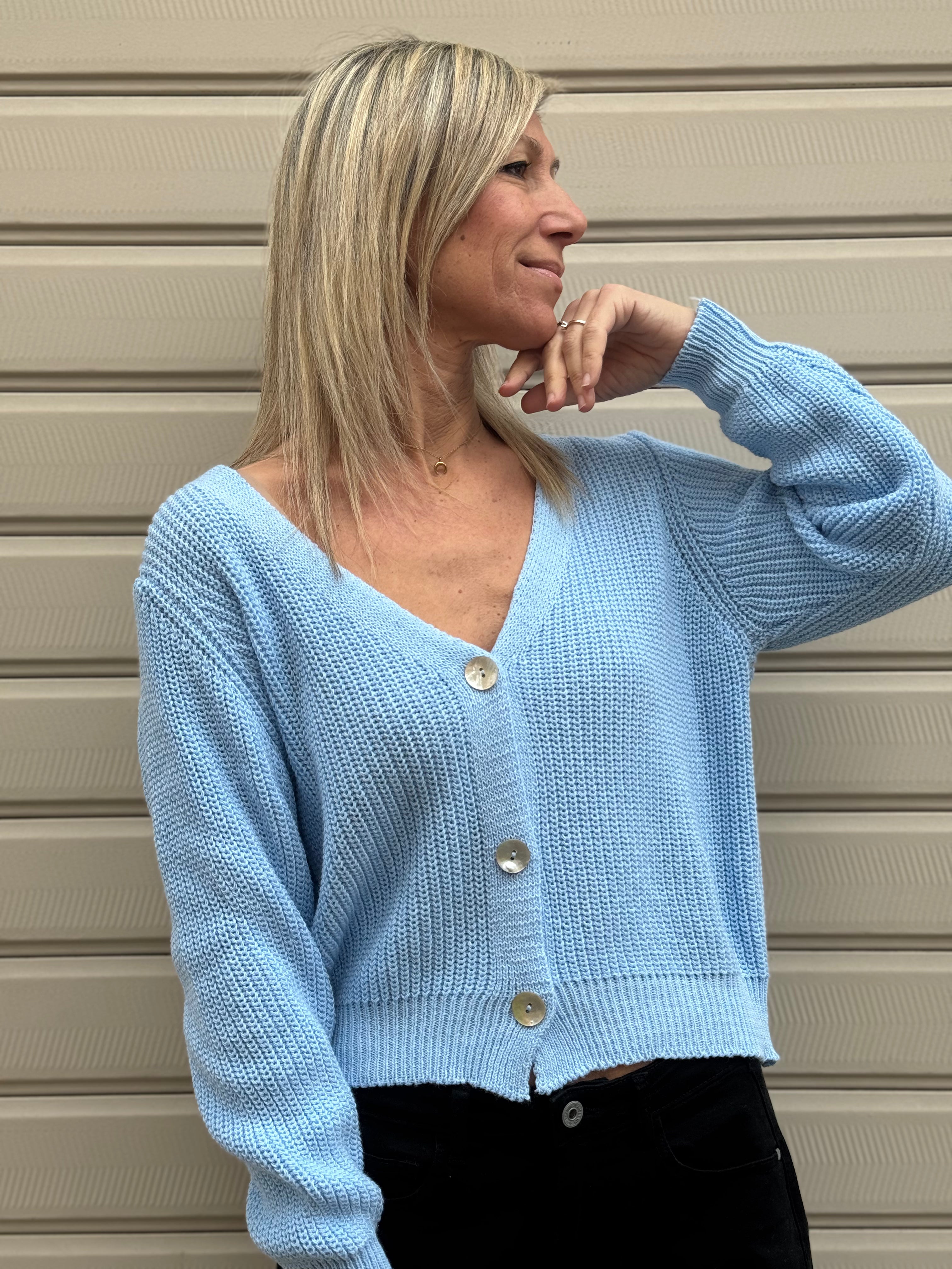 Cardigan punto pannocchia adora