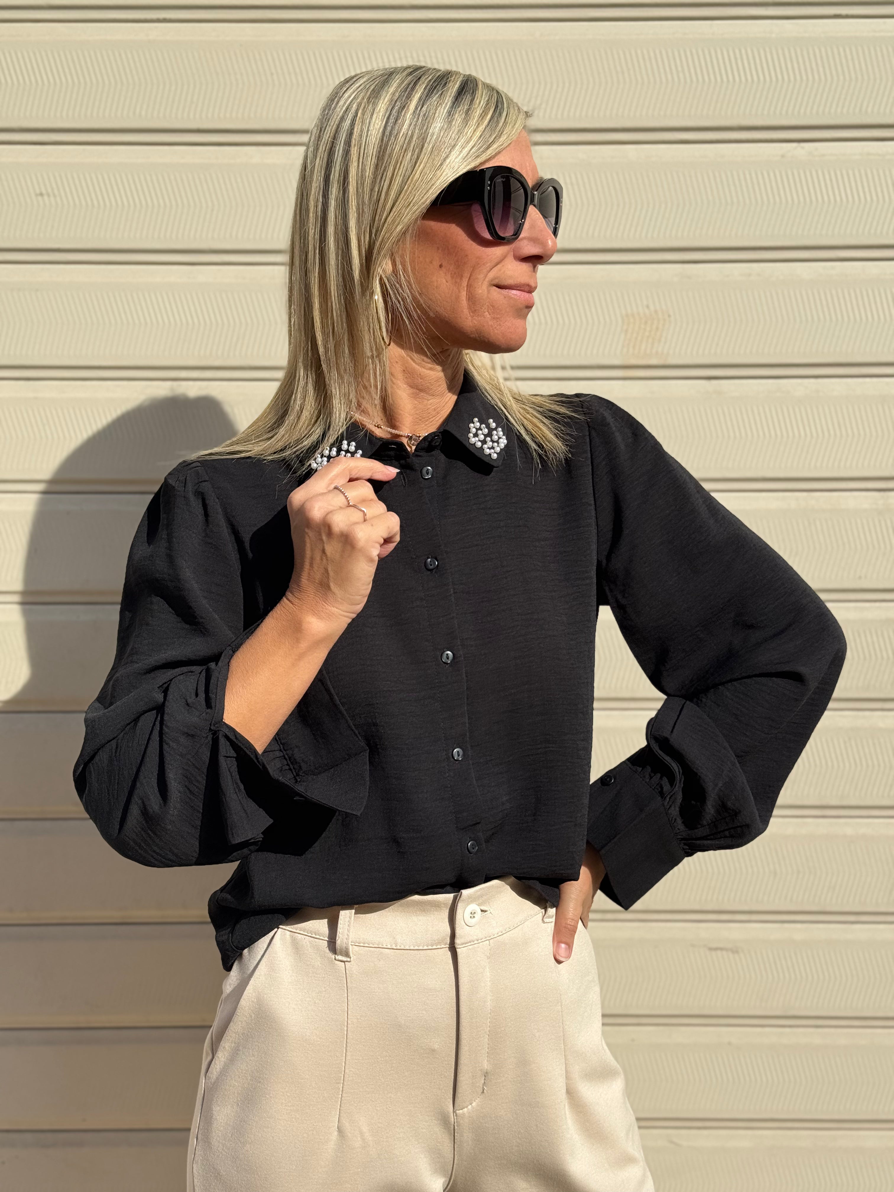 Camicia colletto perle jdy