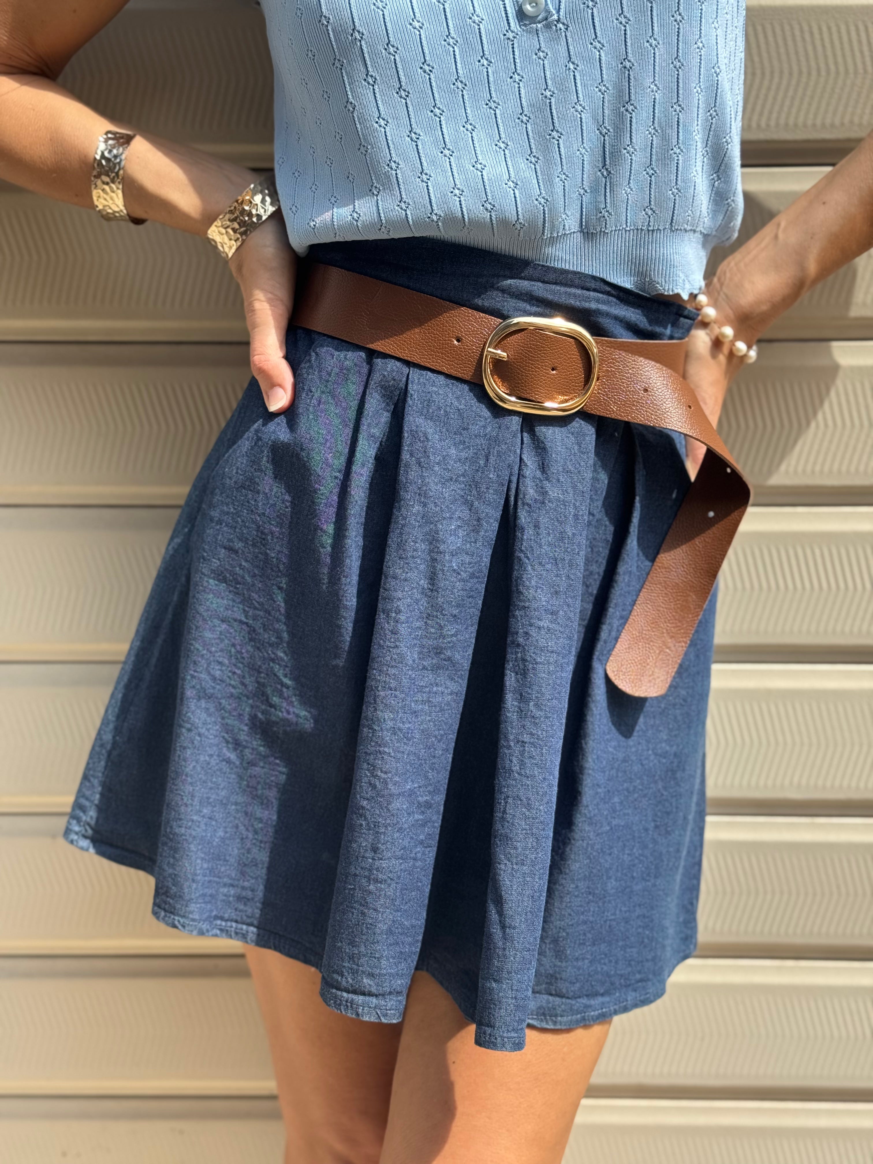 Gonna Corta Denim