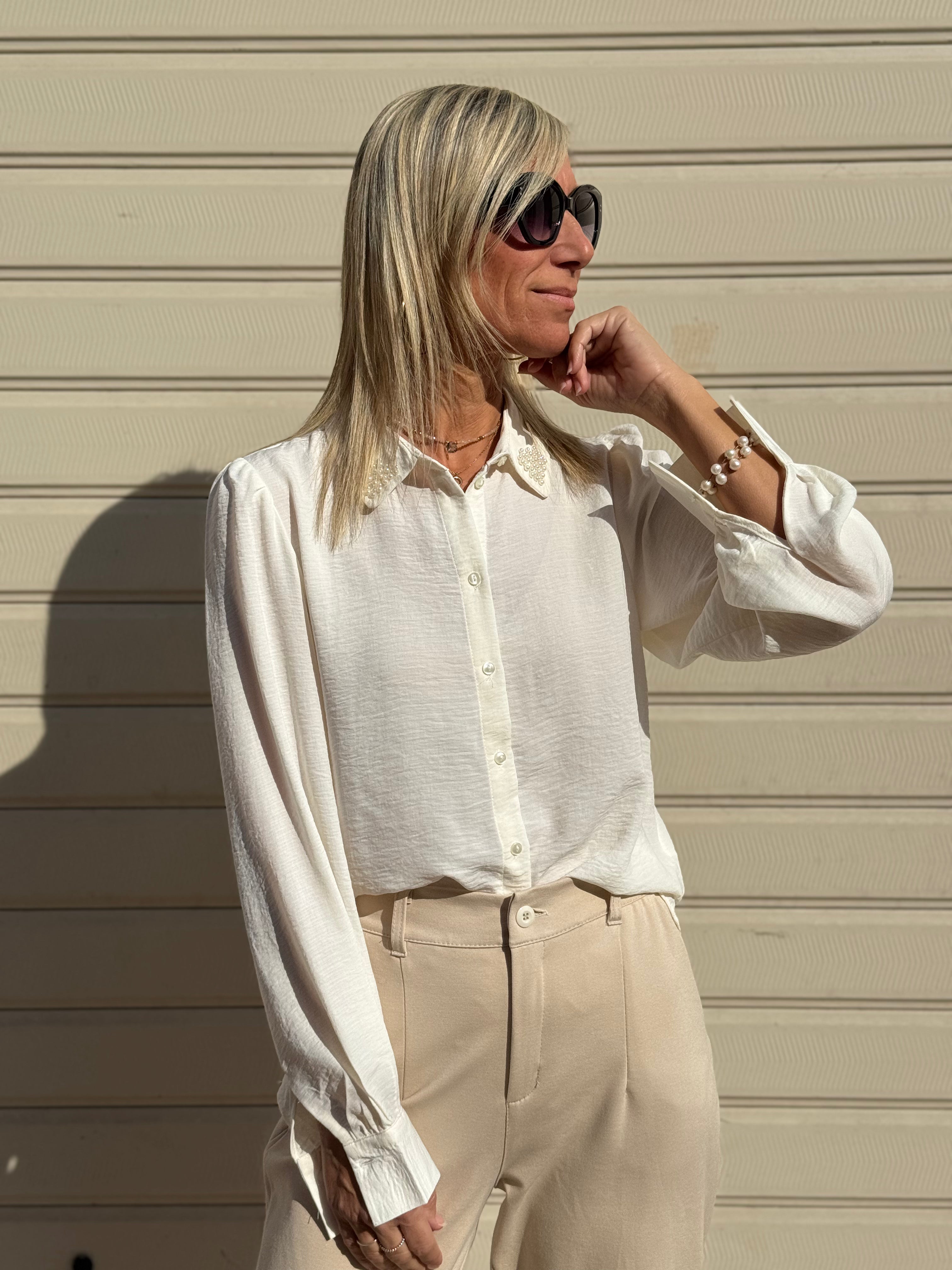 Camicia colletto perle jdy