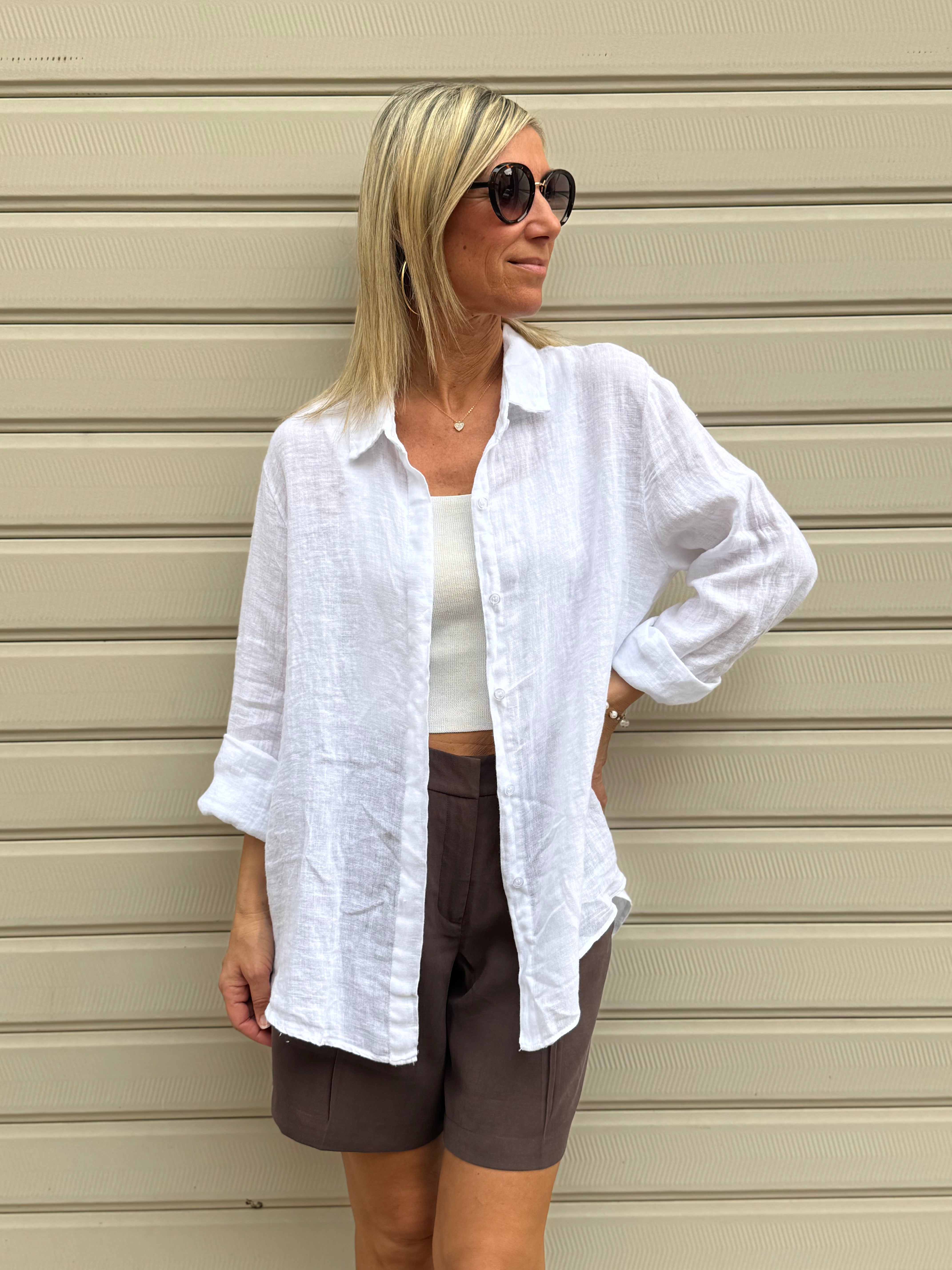 Camicia lino adora