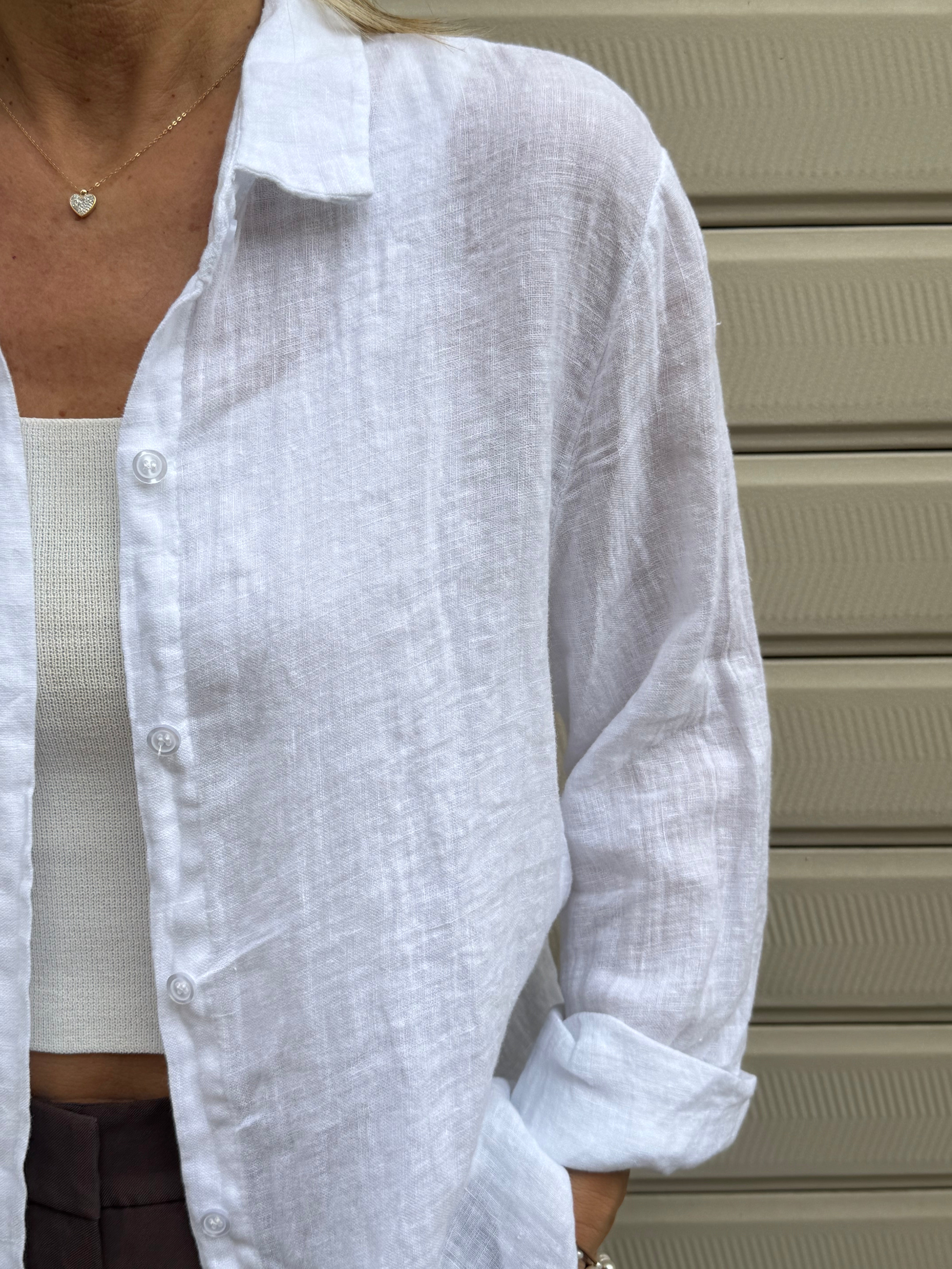 Camicia lino adora