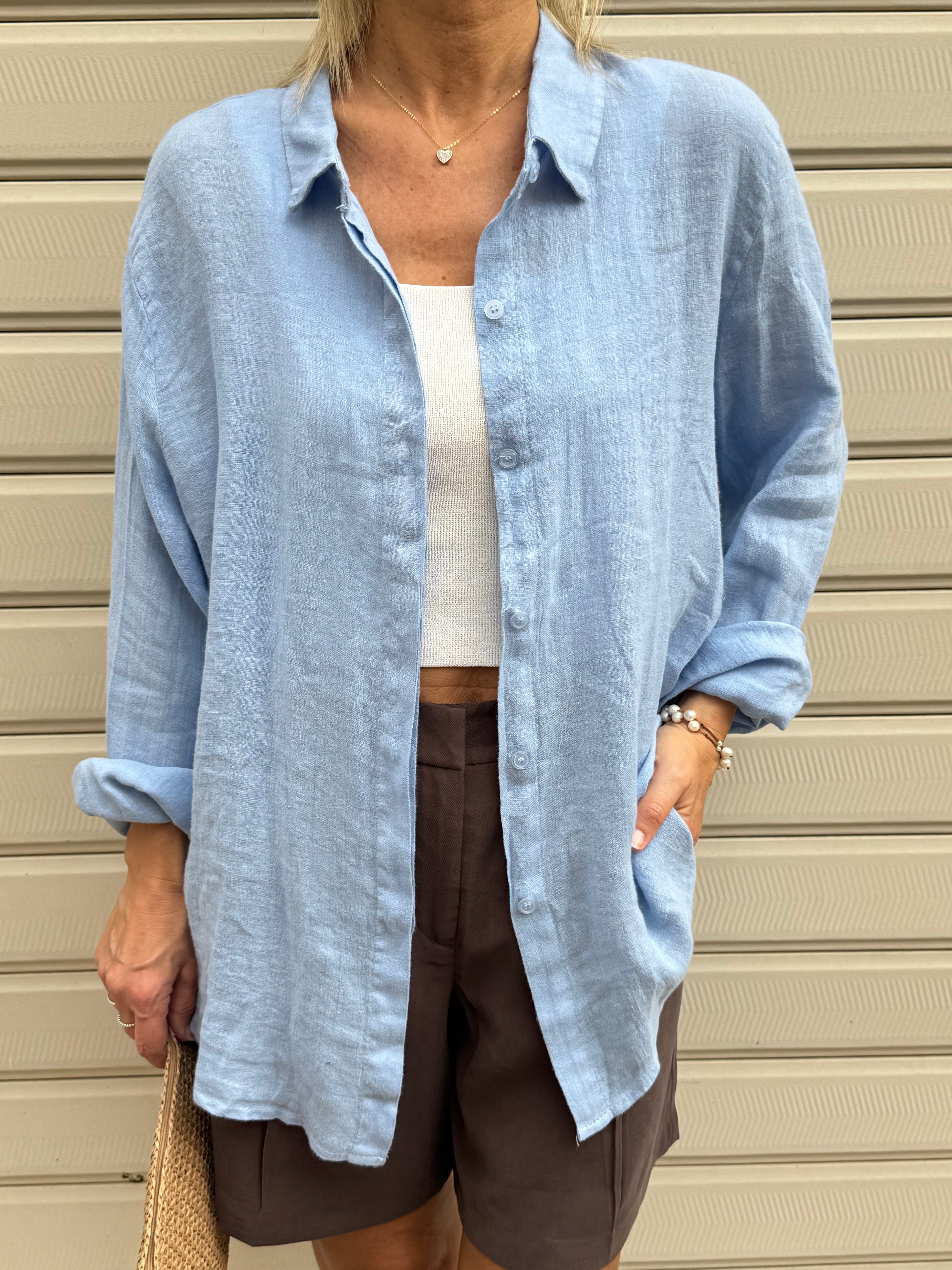 Camicia lino adora