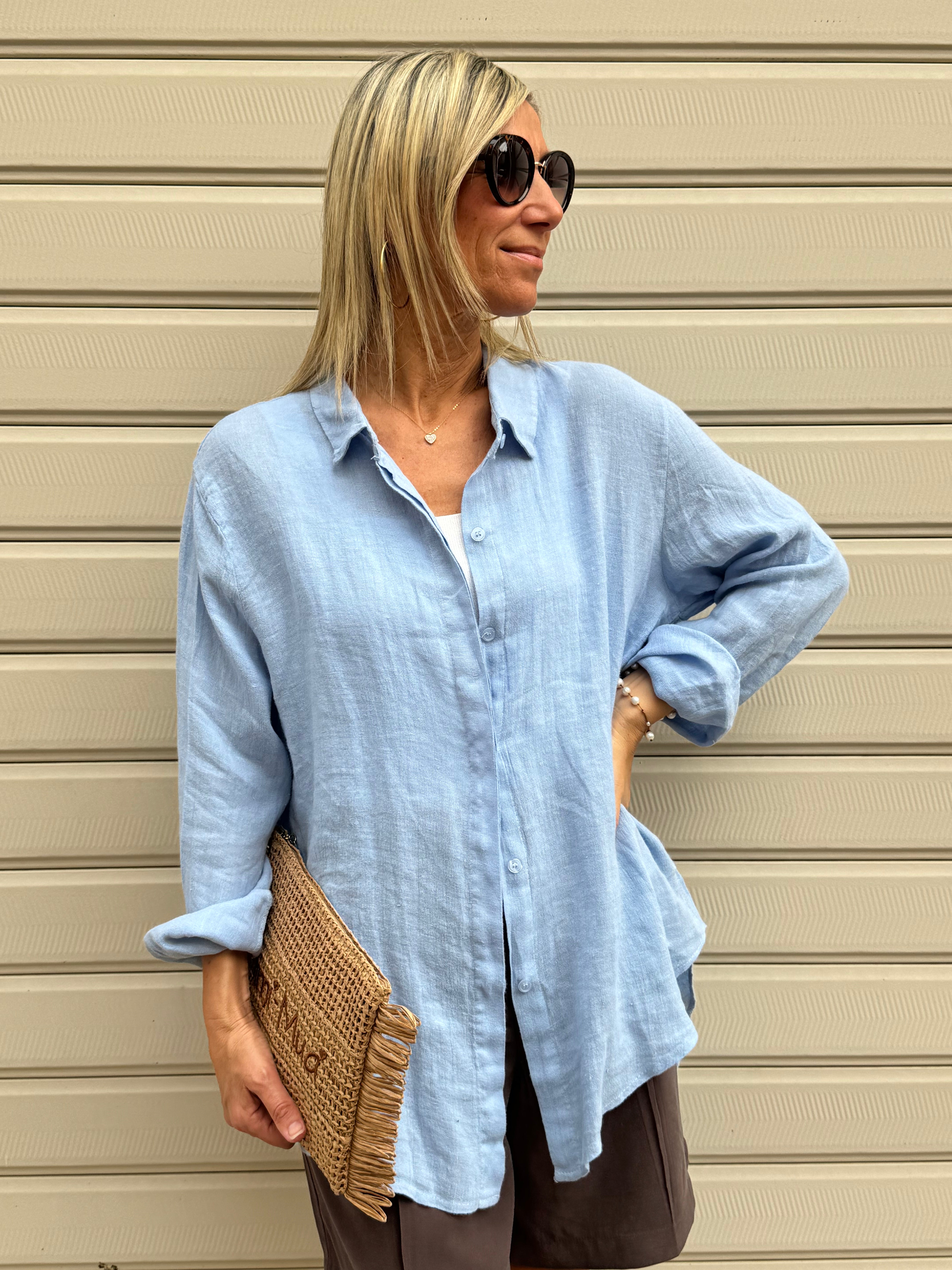Camicia lino adora