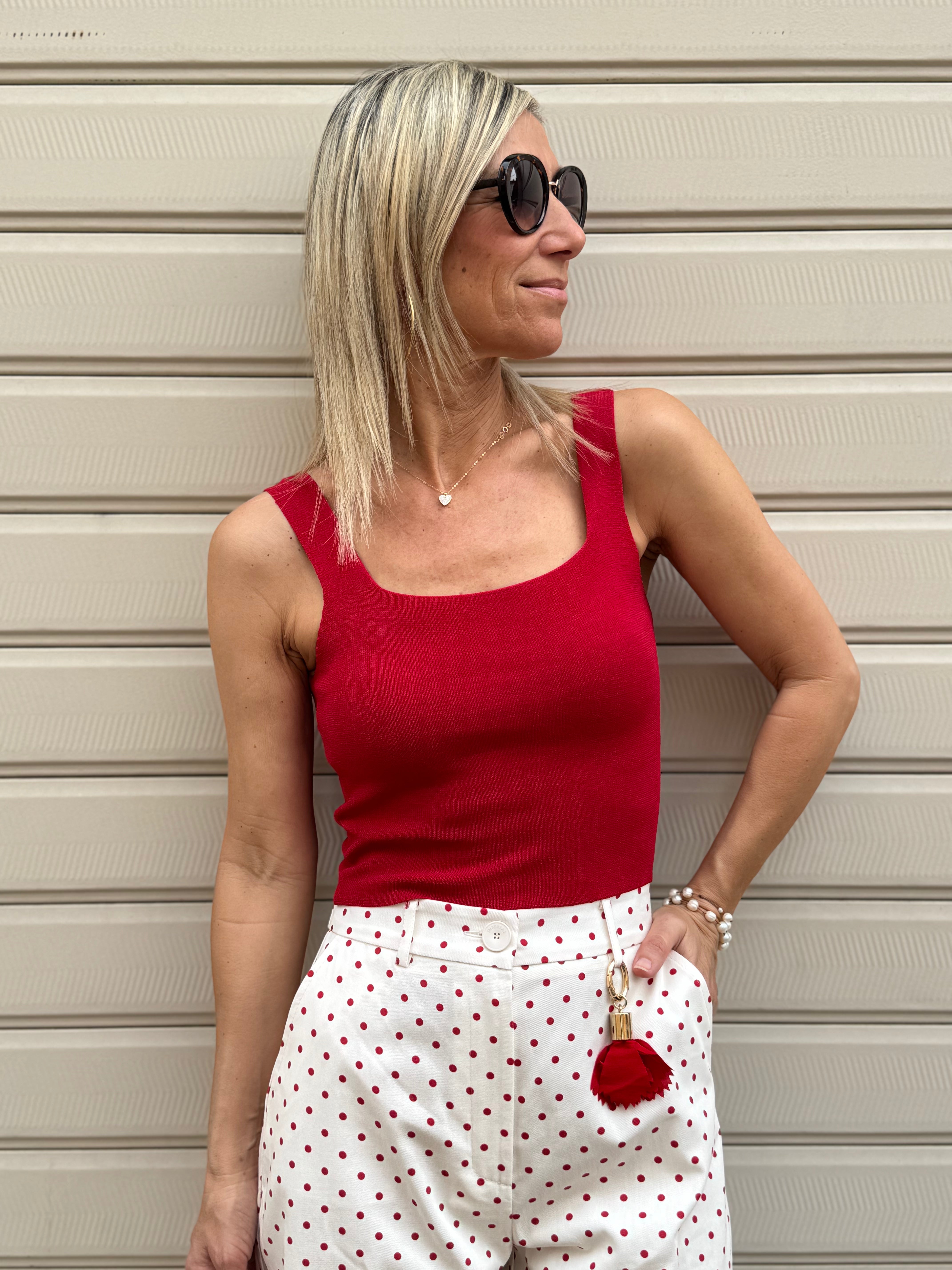 Pantalone barrel pois imperial