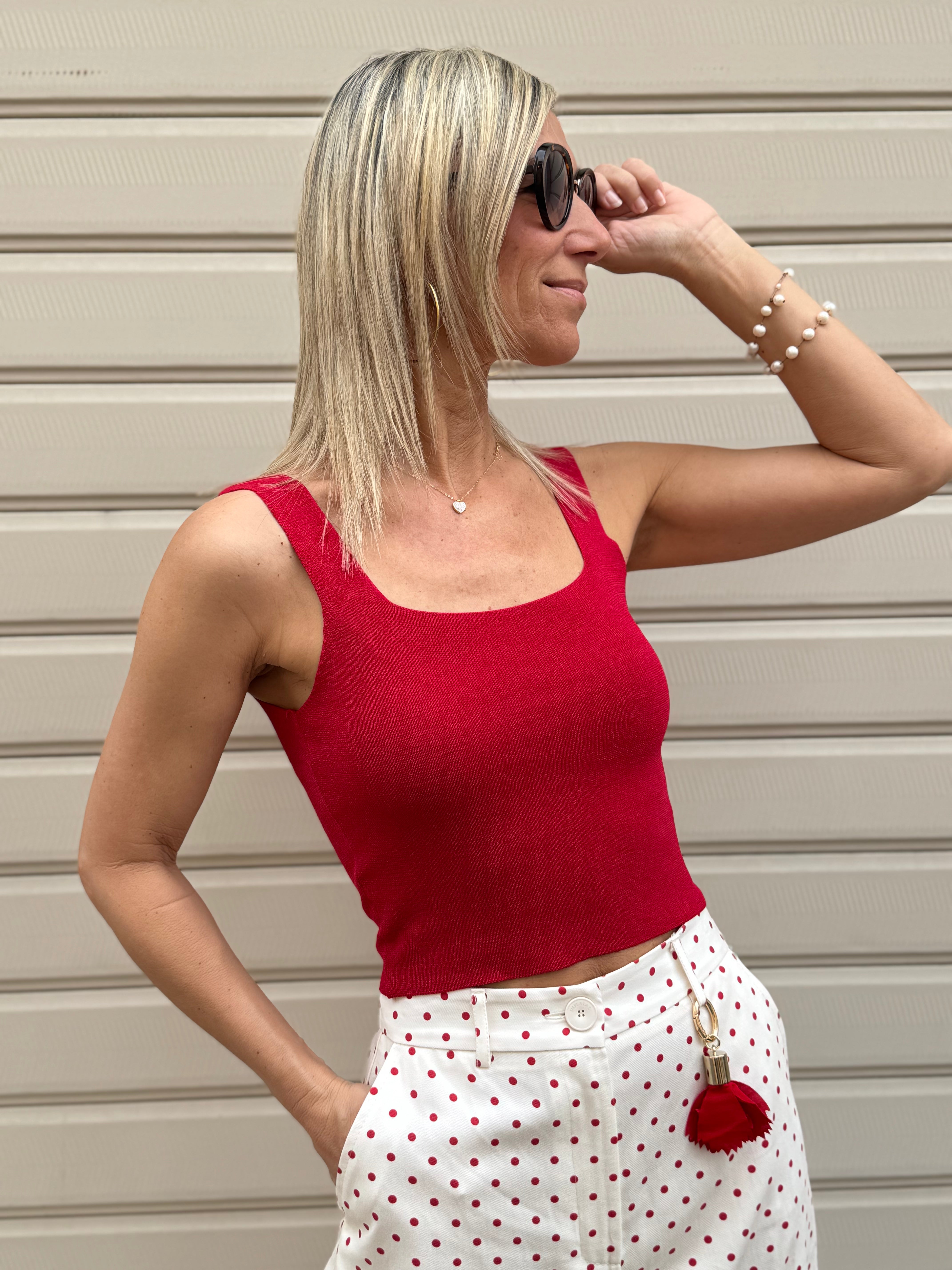 Pantalone barrel pois imperial