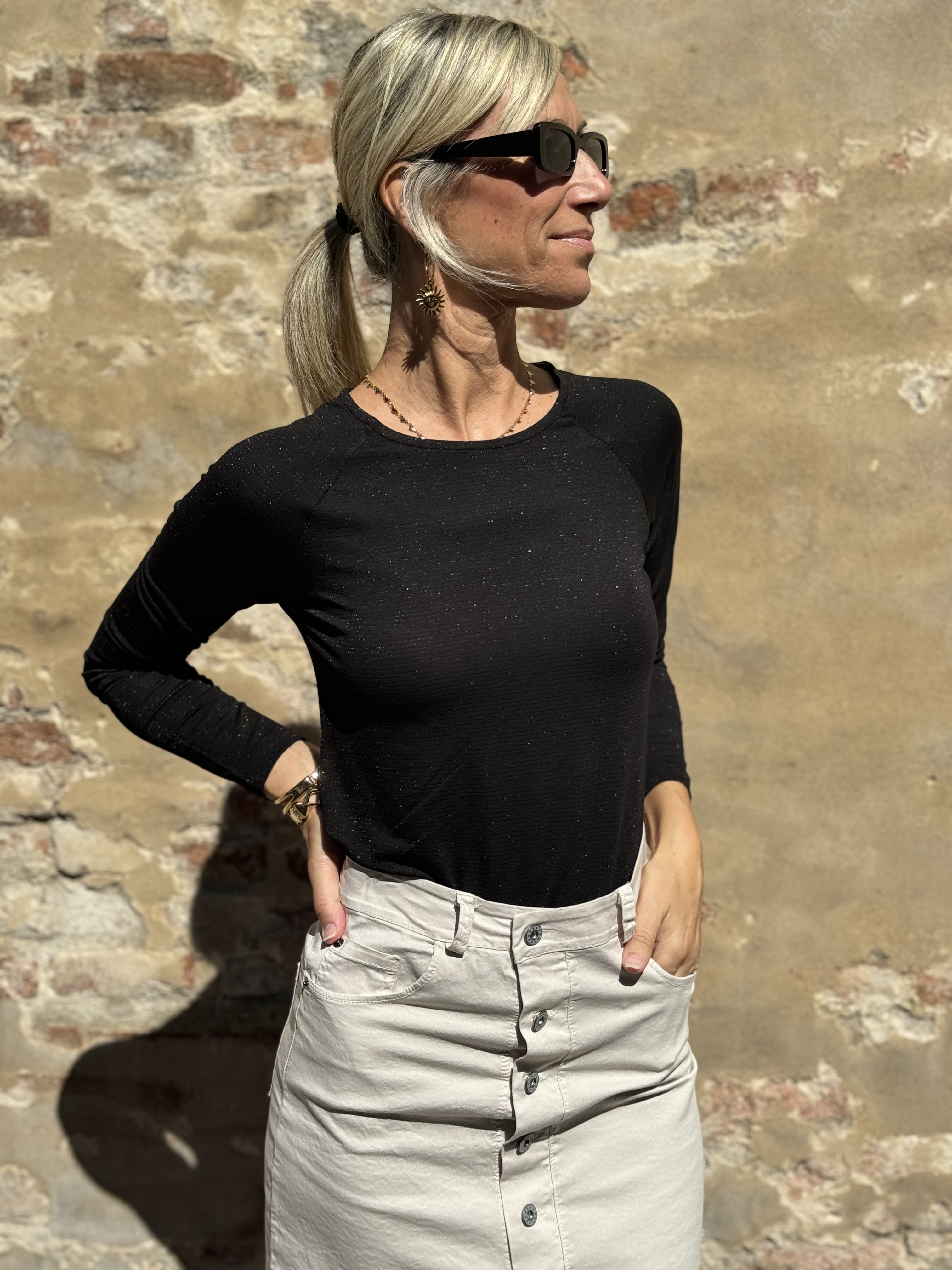 Maglia Girocollo Lurex