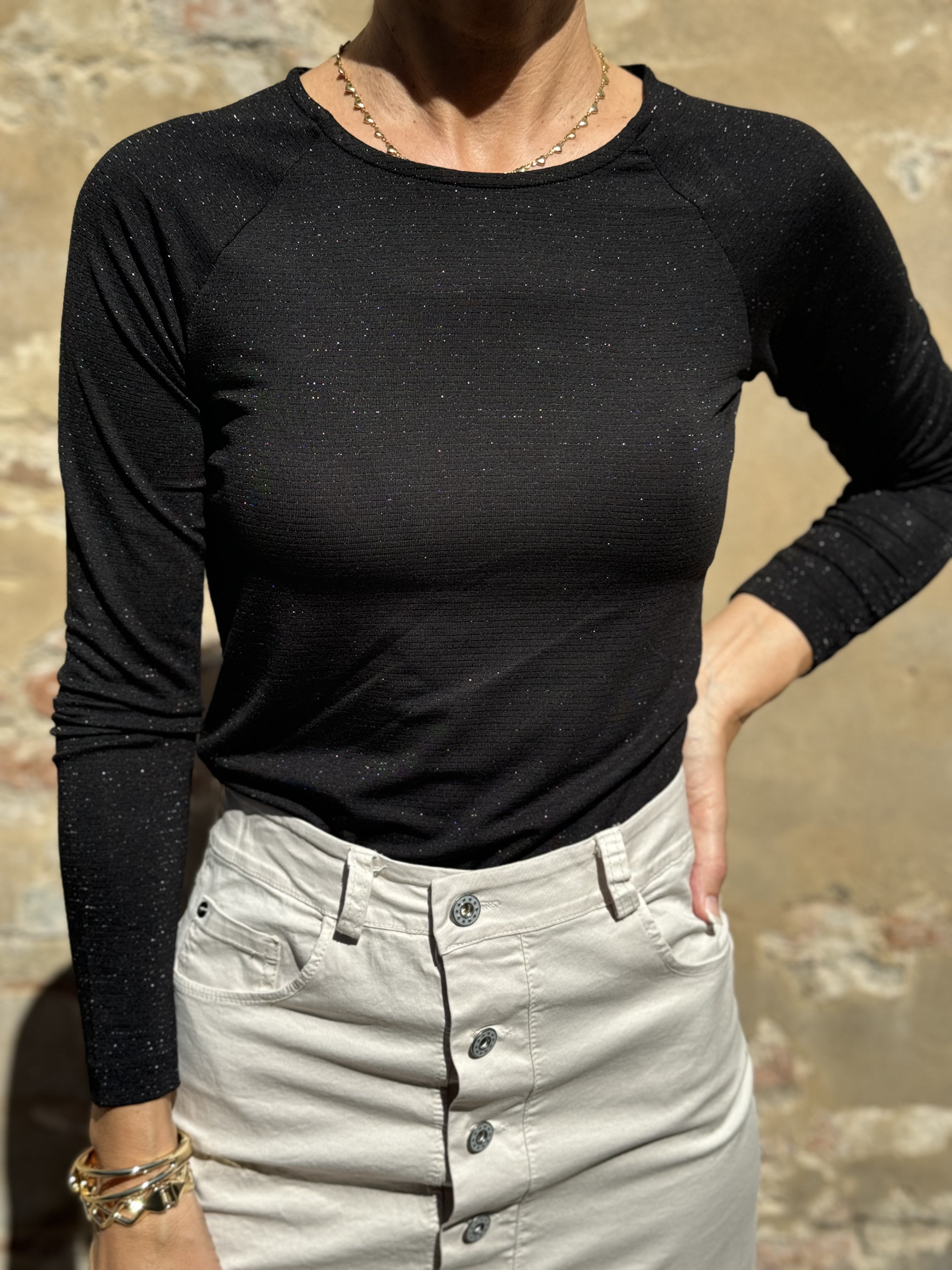 Maglia Girocollo Lurex