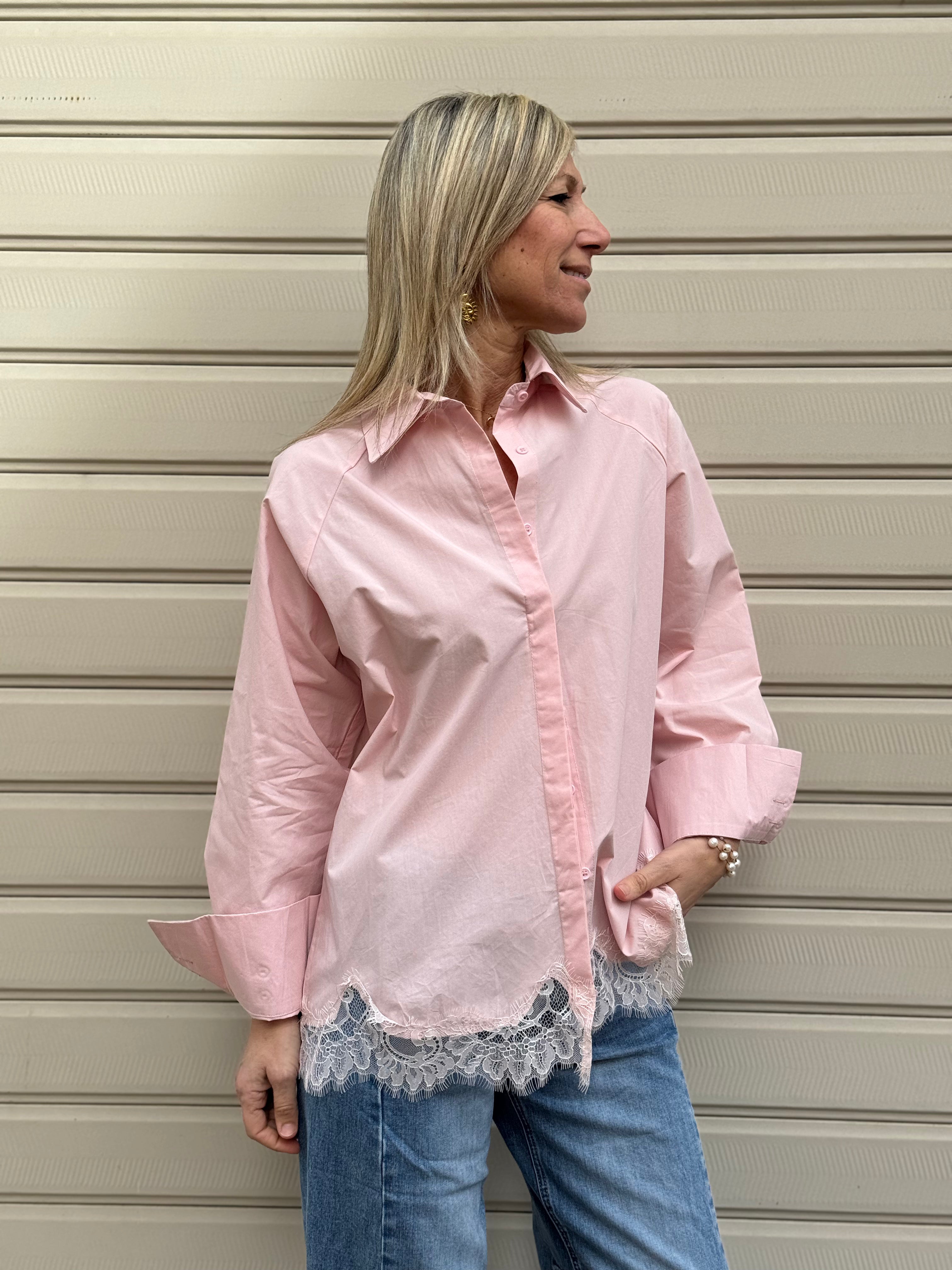 Camicia fondo pizzo adora