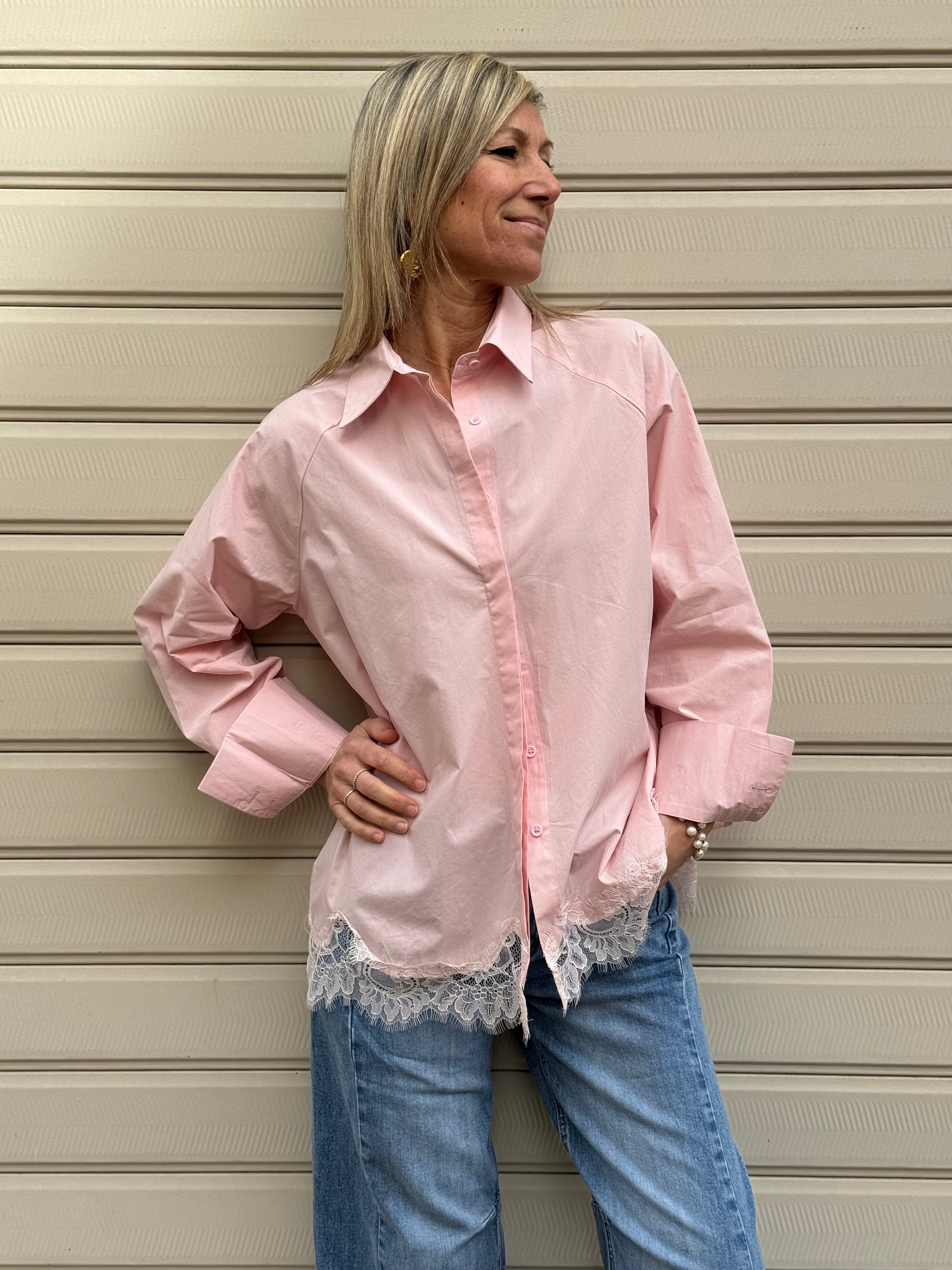 Camicia fondo pizzo adora