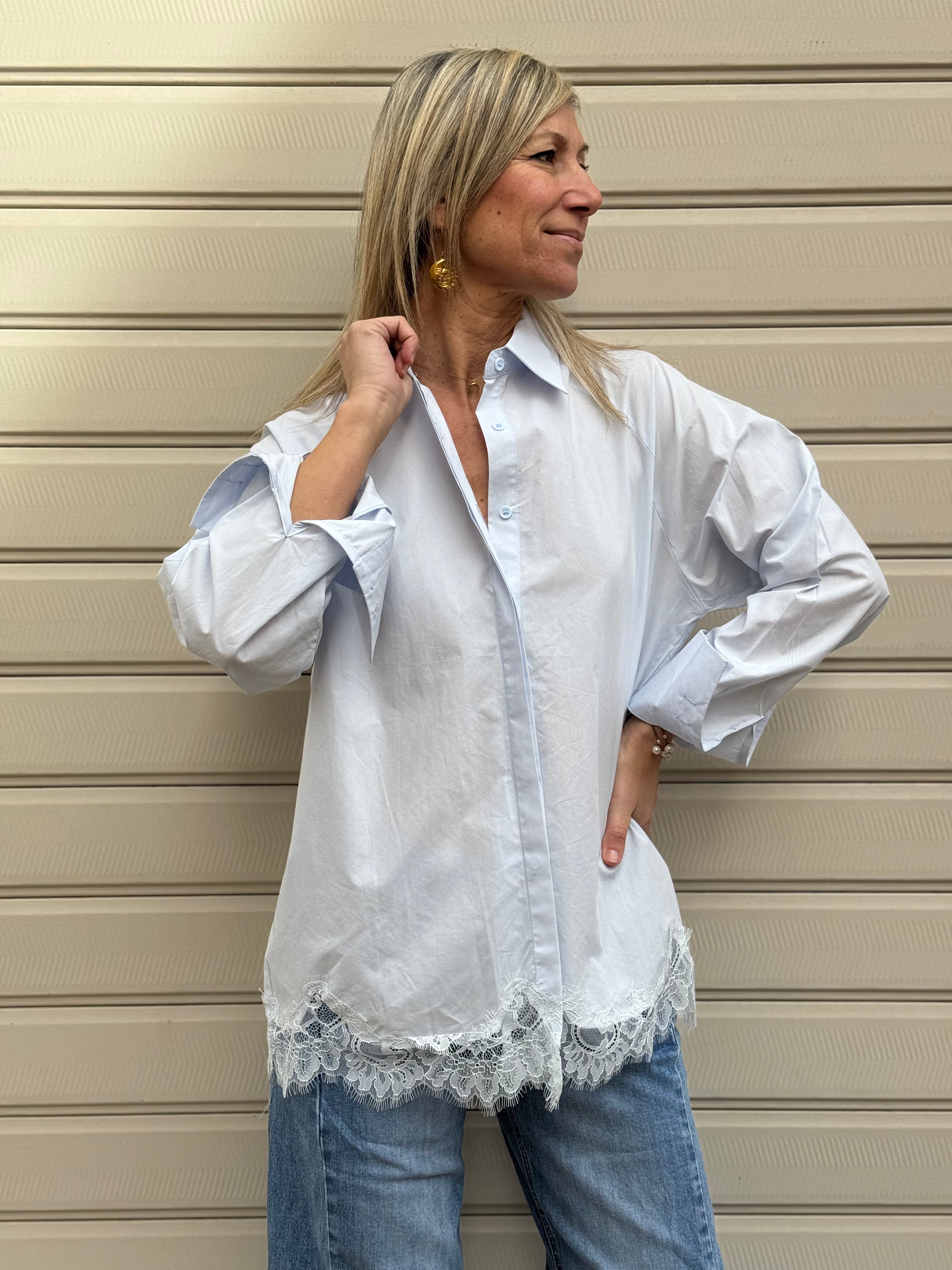 Camicia fondo pizzo adora