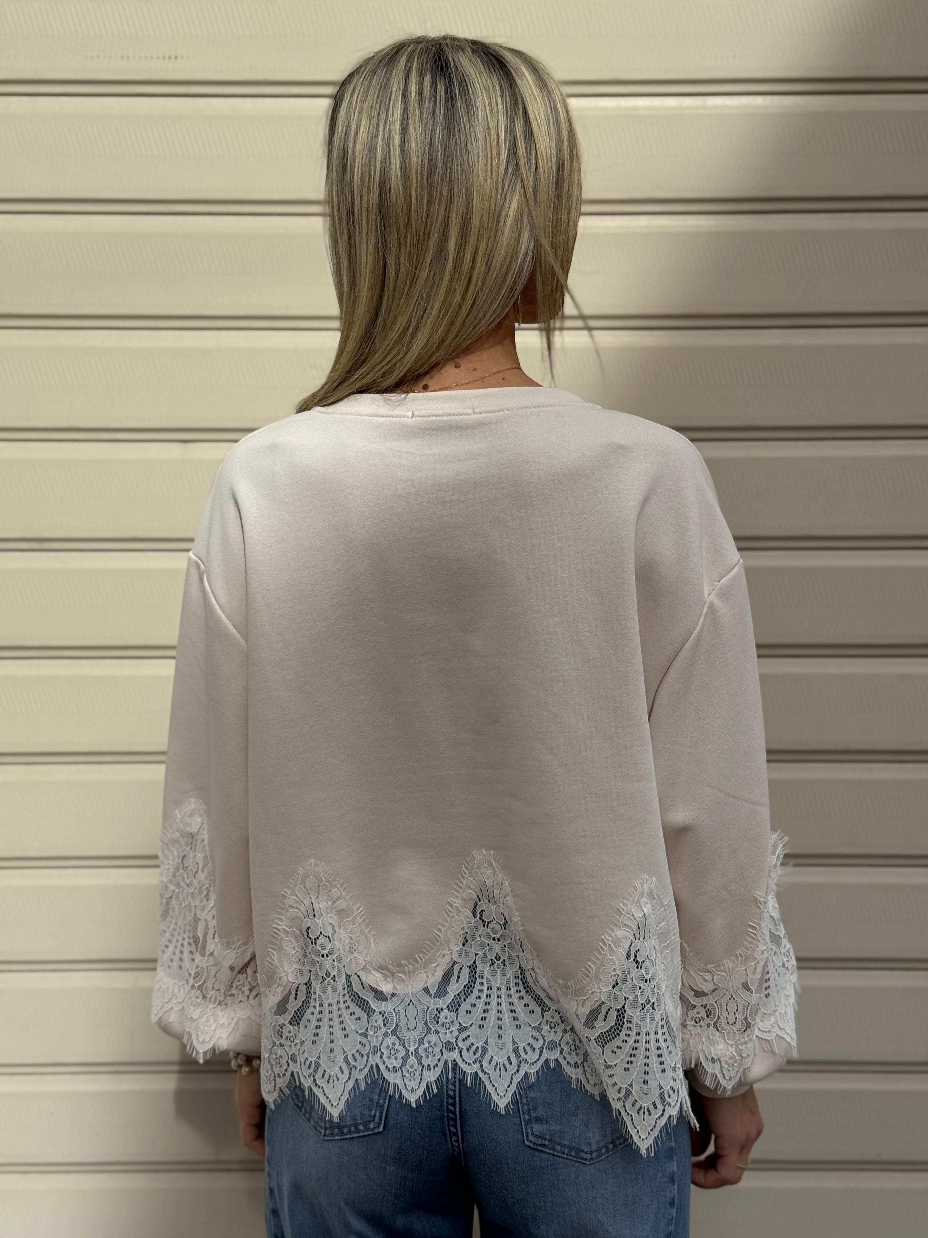 Felpa pizzo adora
