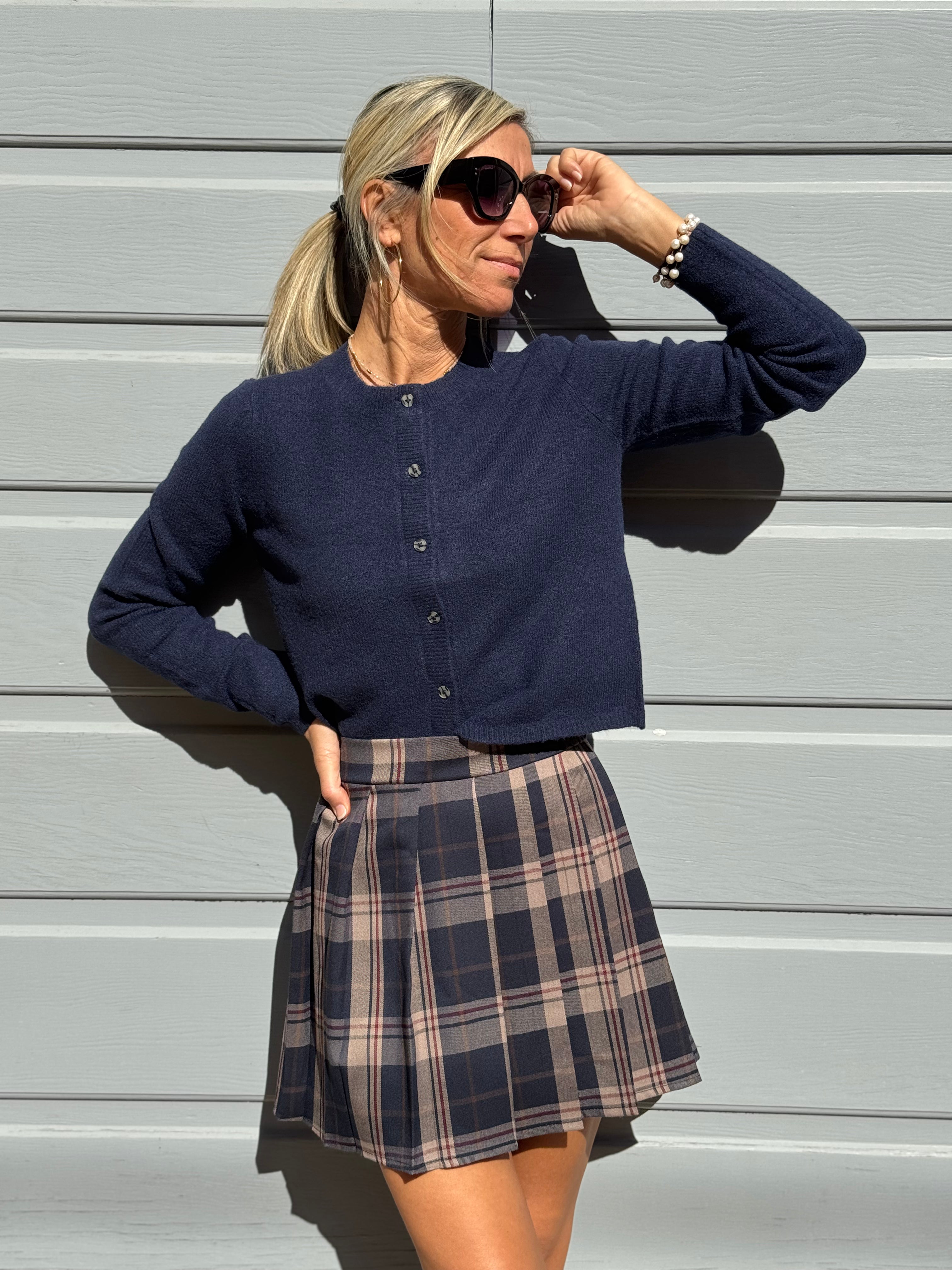 Gonna tartan blu adora