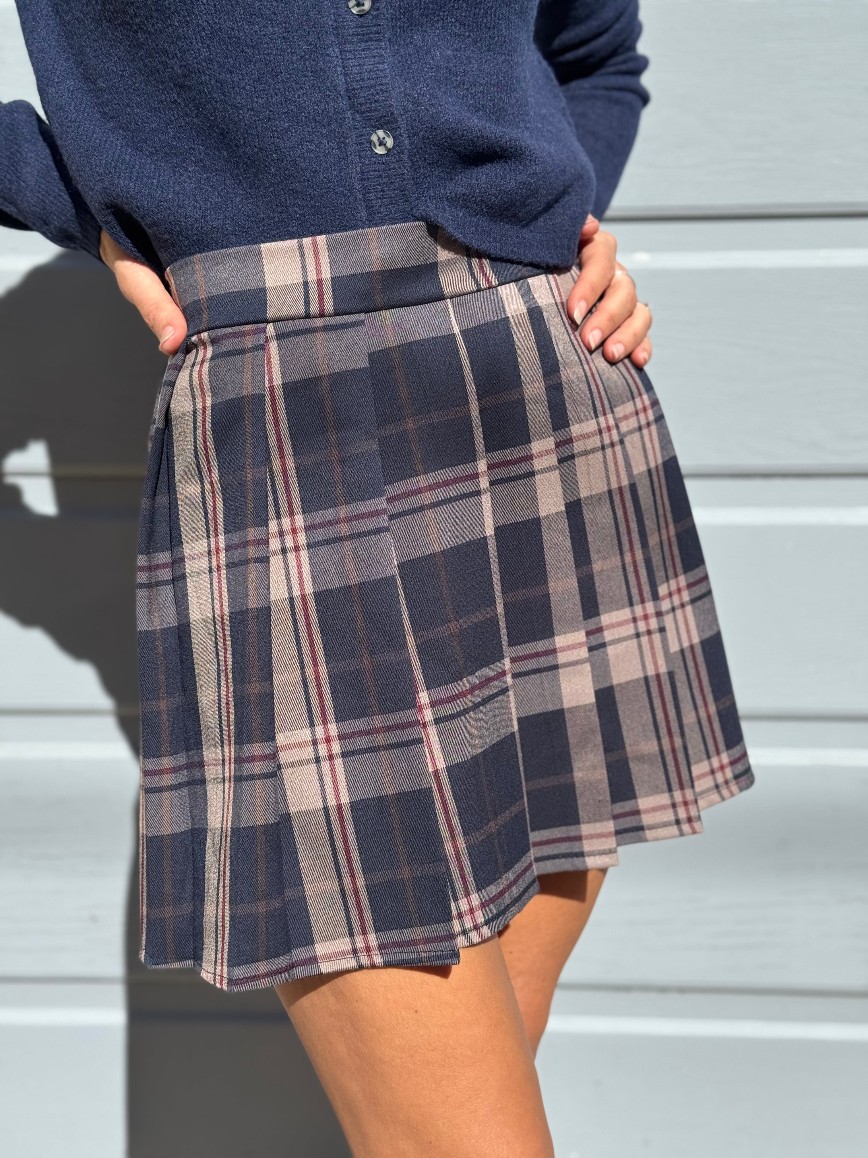 Gonna tartan blu adora