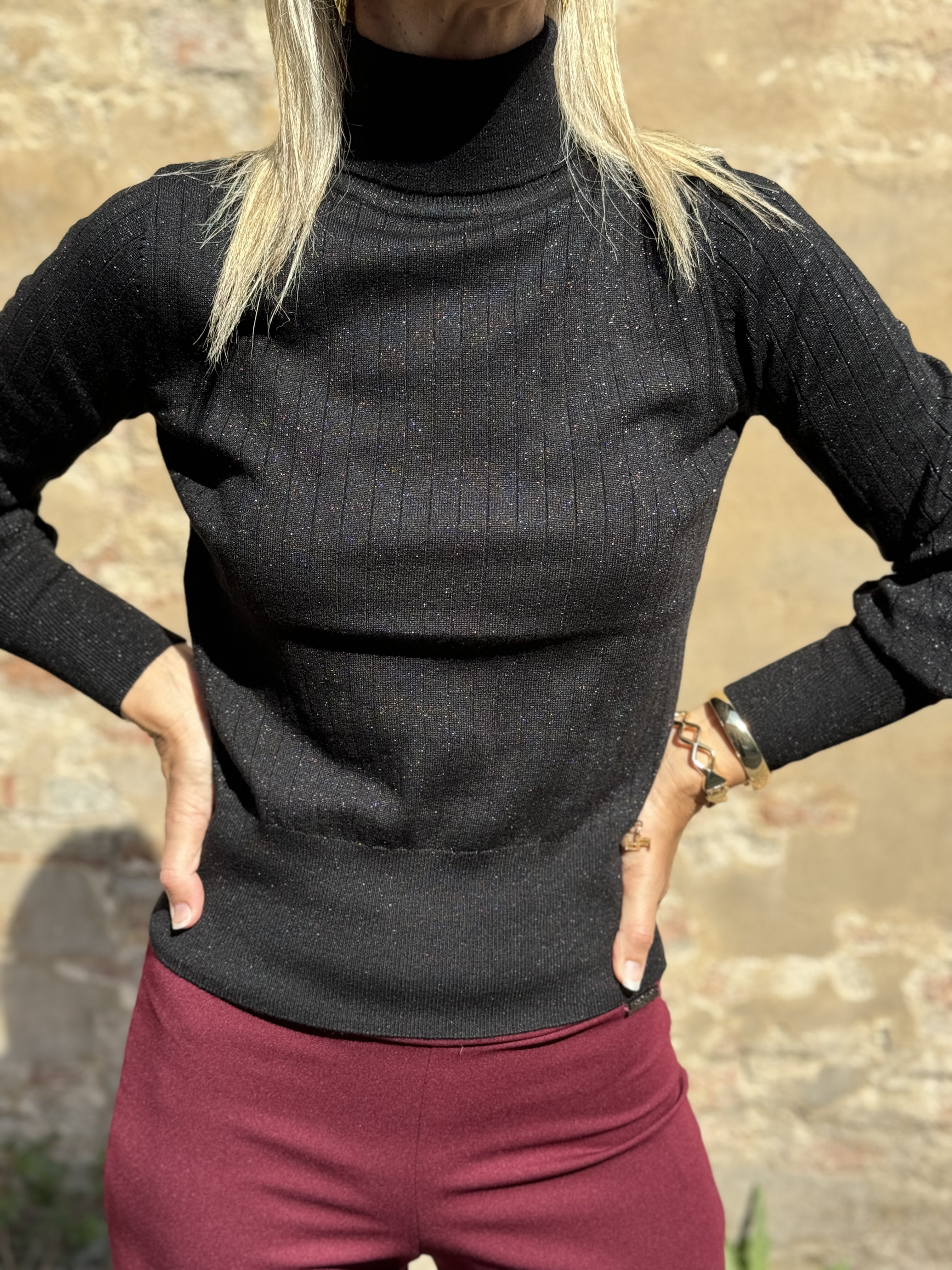 Maglia Dolcevita Costine