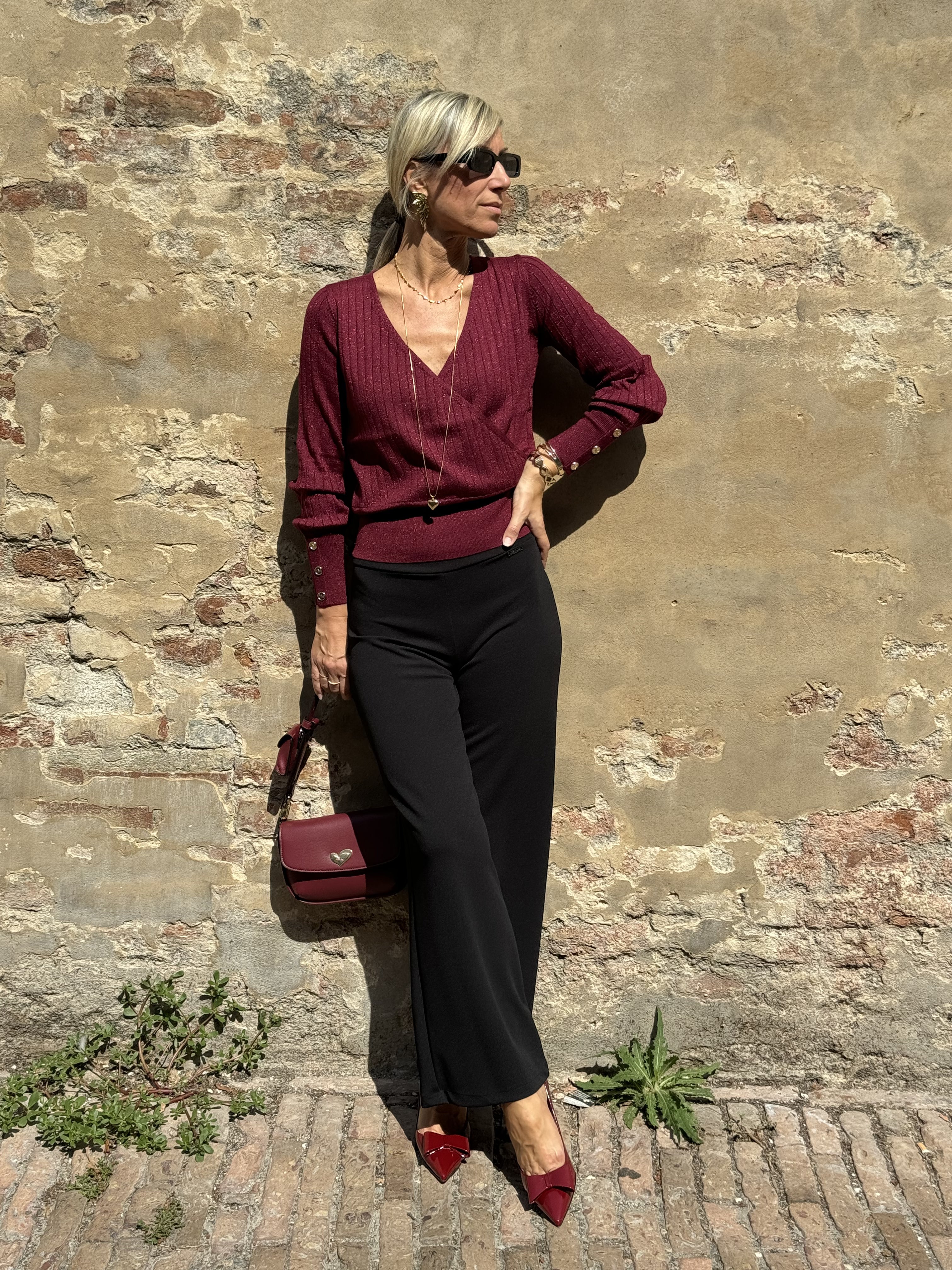 Pantalone Palazzo Bielasticizzato