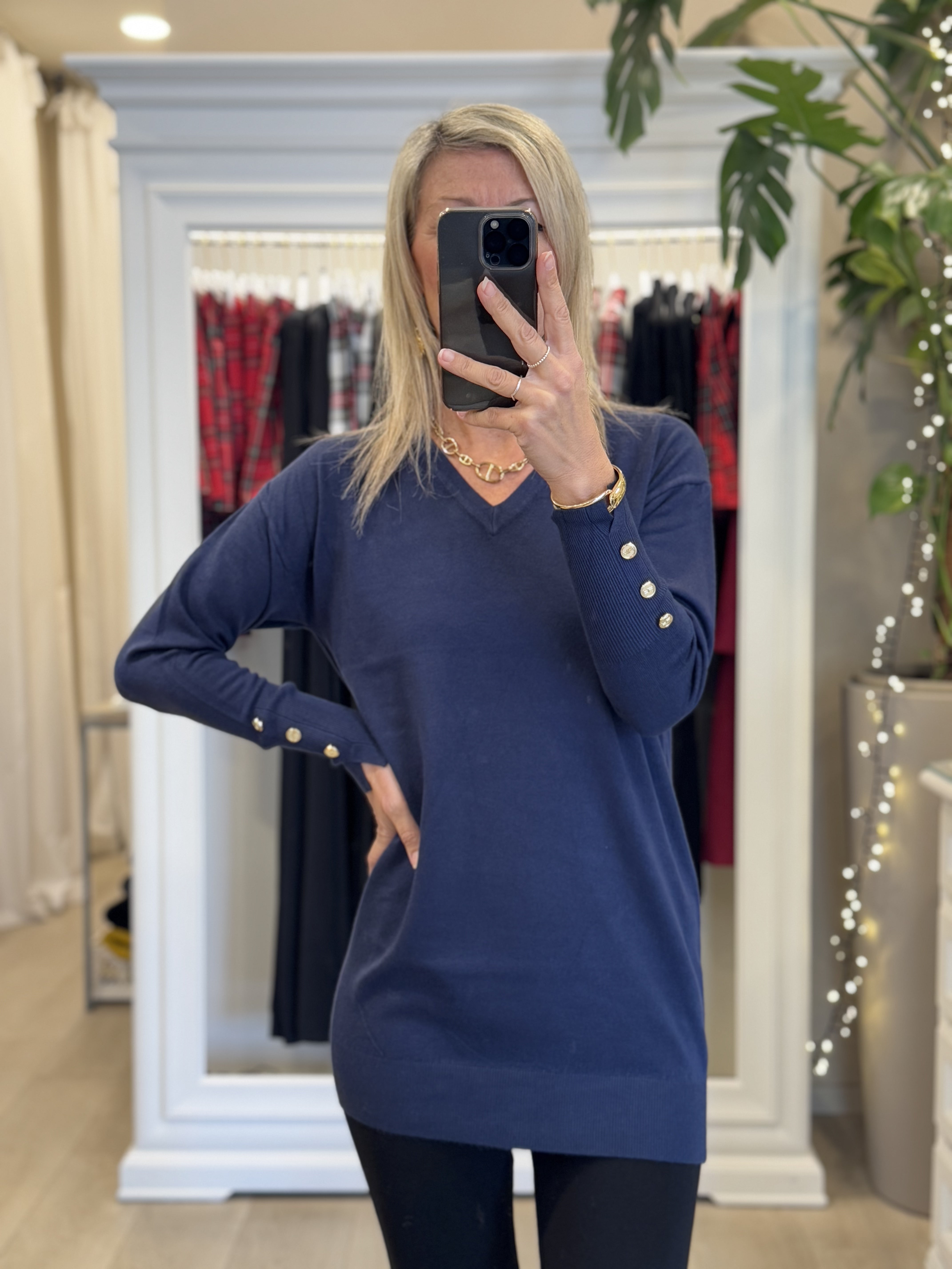 Pullover Lungo Scollo V
