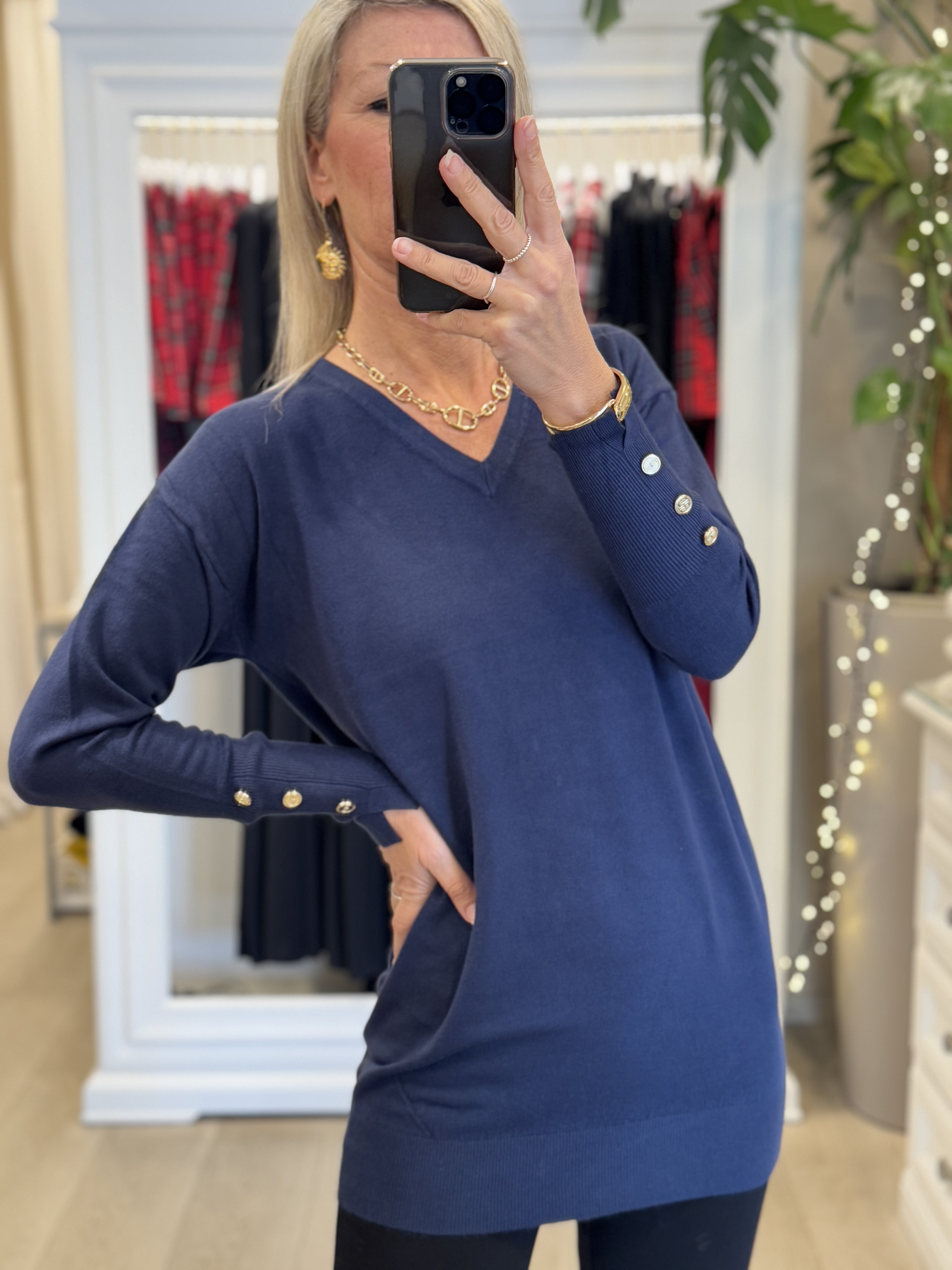 Pullover Lungo Scollo V