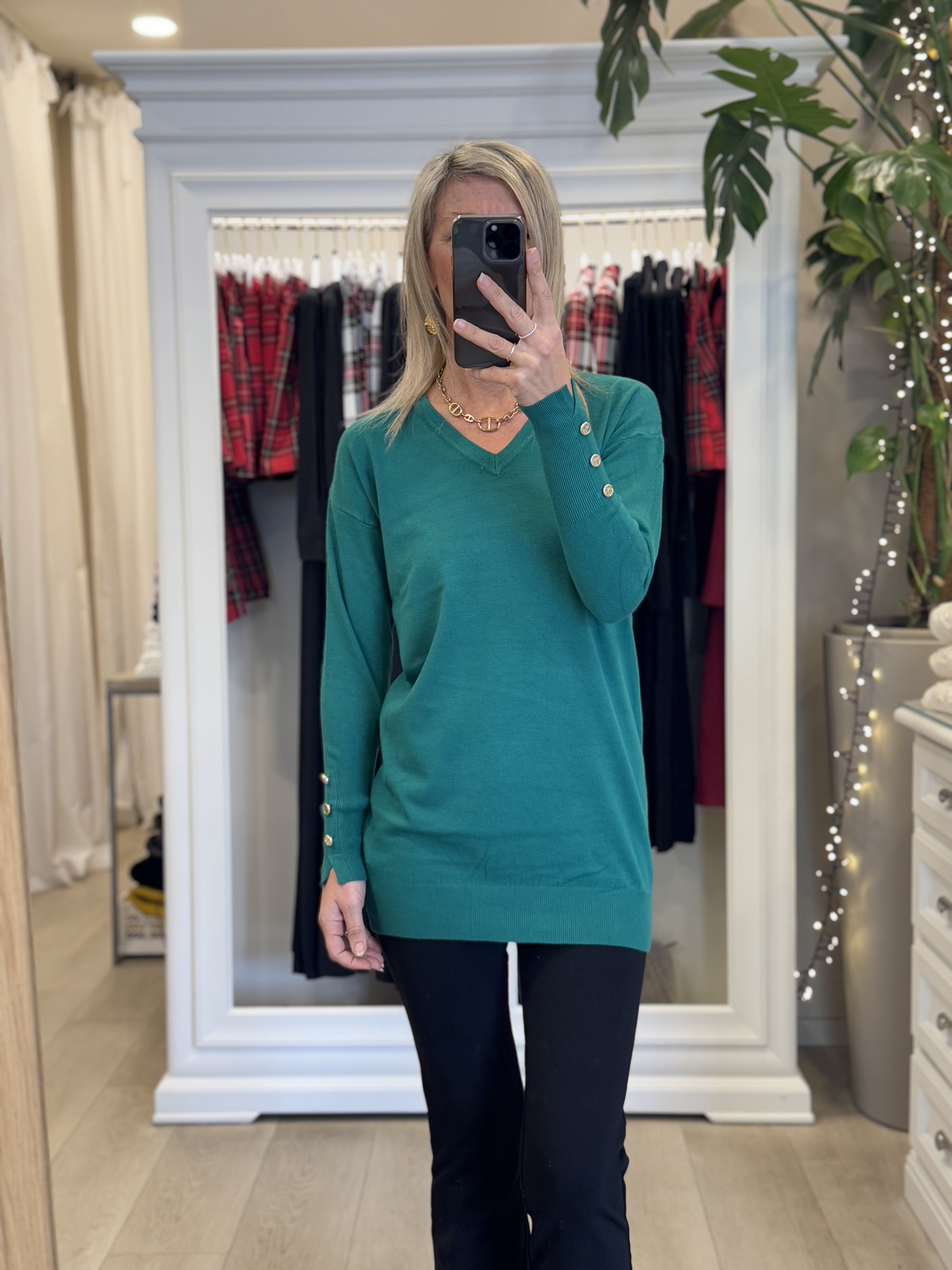 Pullover Lungo Scollo V