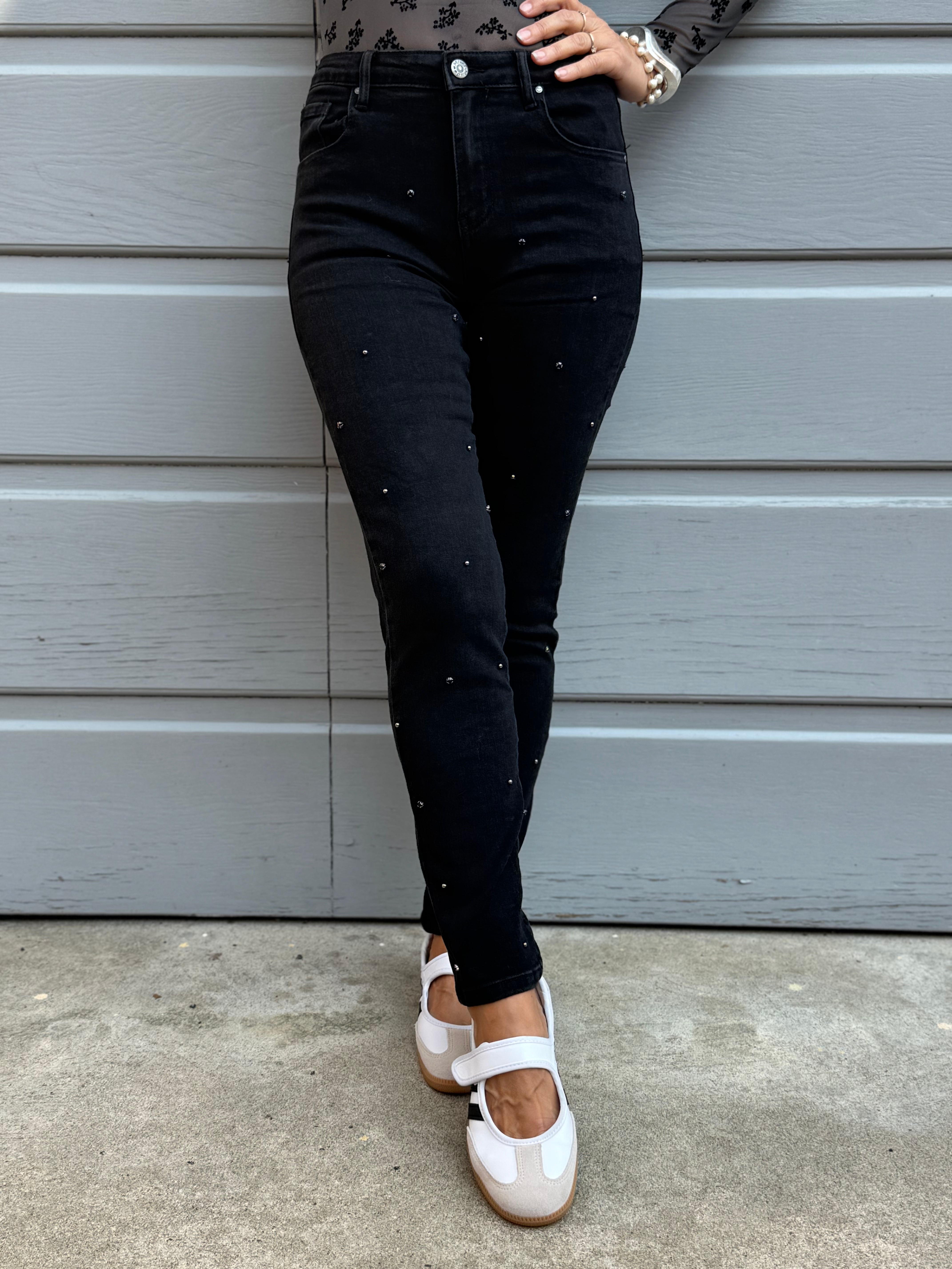 Jeans sigaretta gioiello mimì