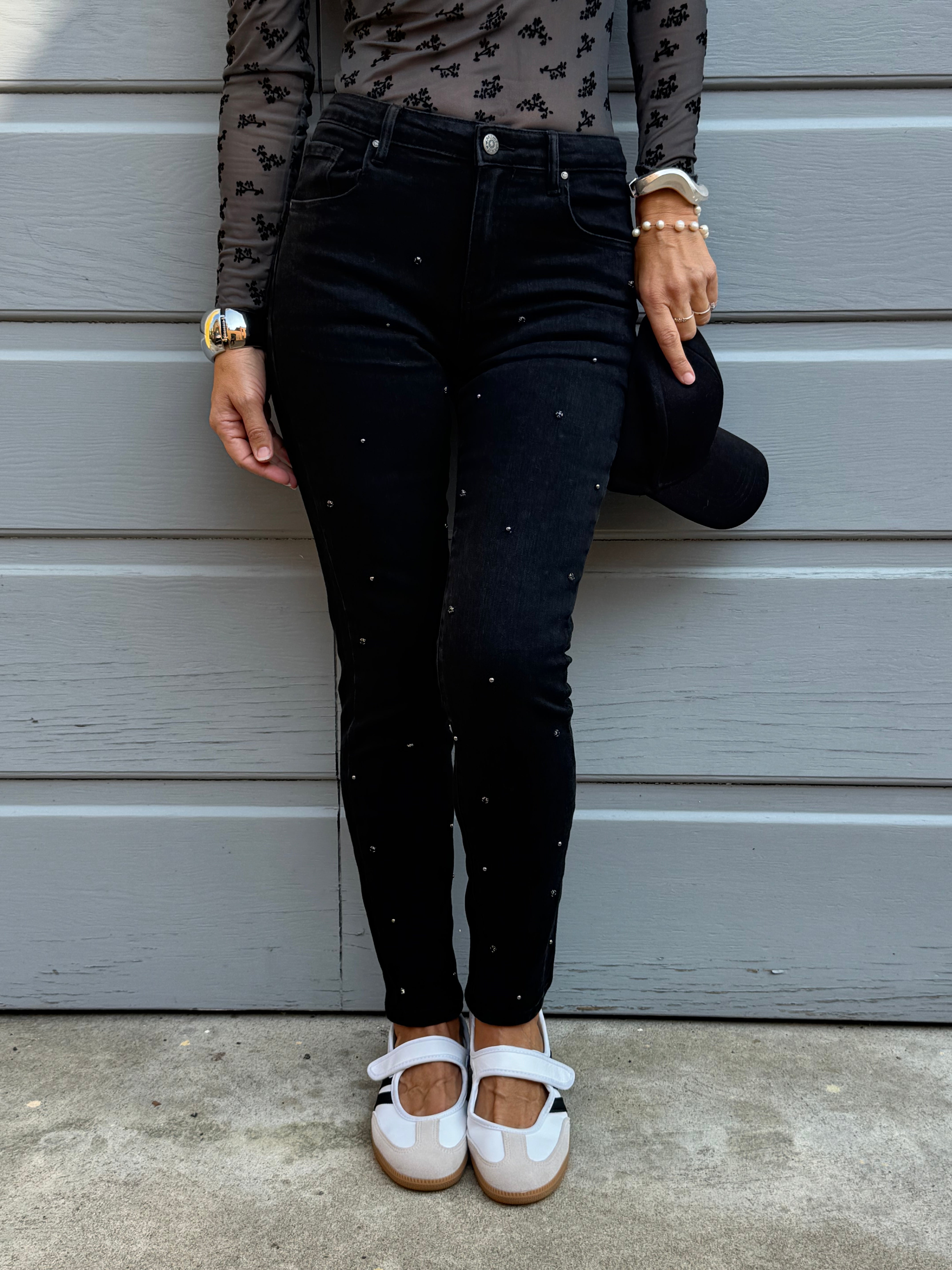 Jeans sigaretta gioiello mimì