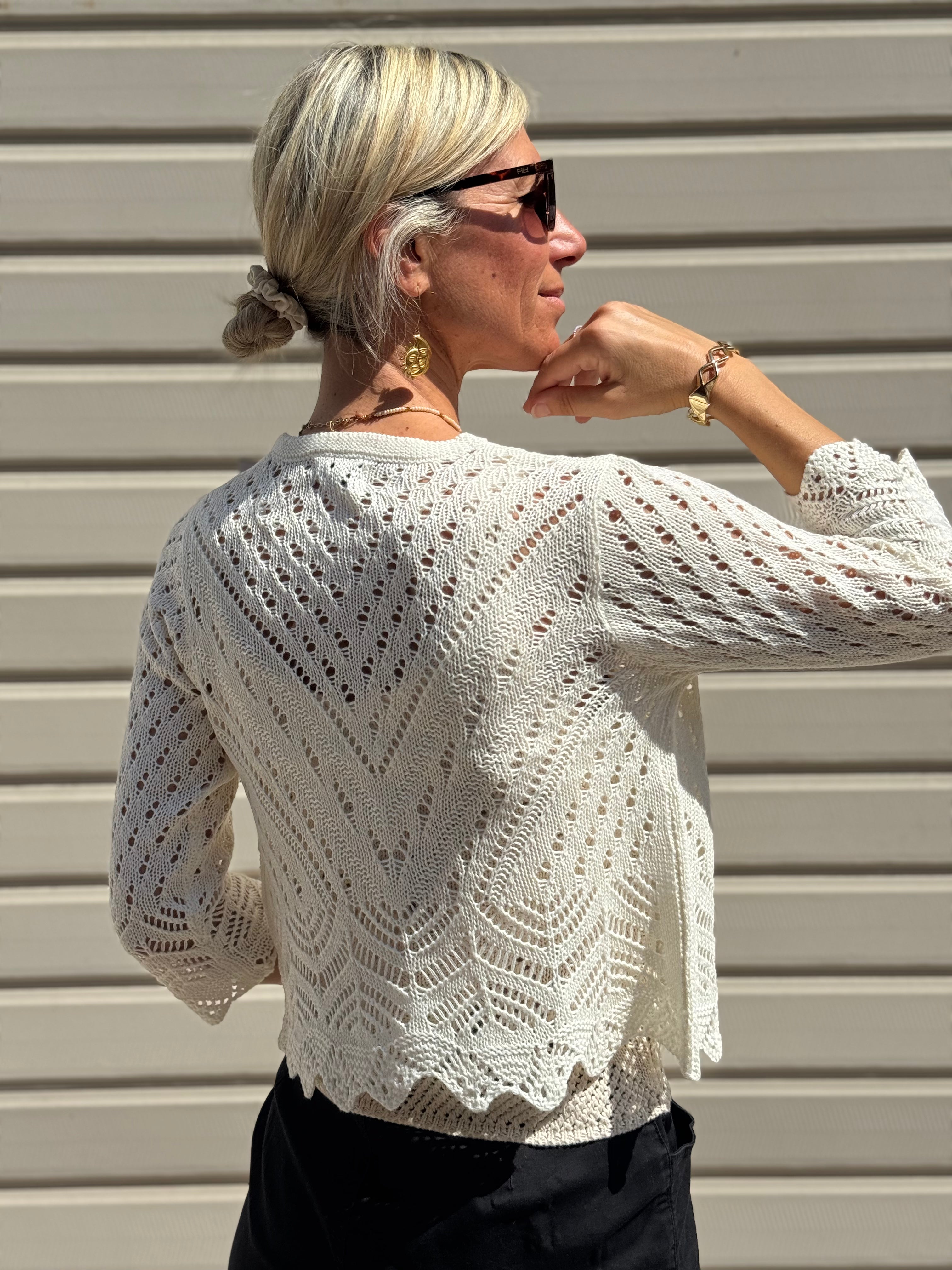 Cardigan Ricamo Corto