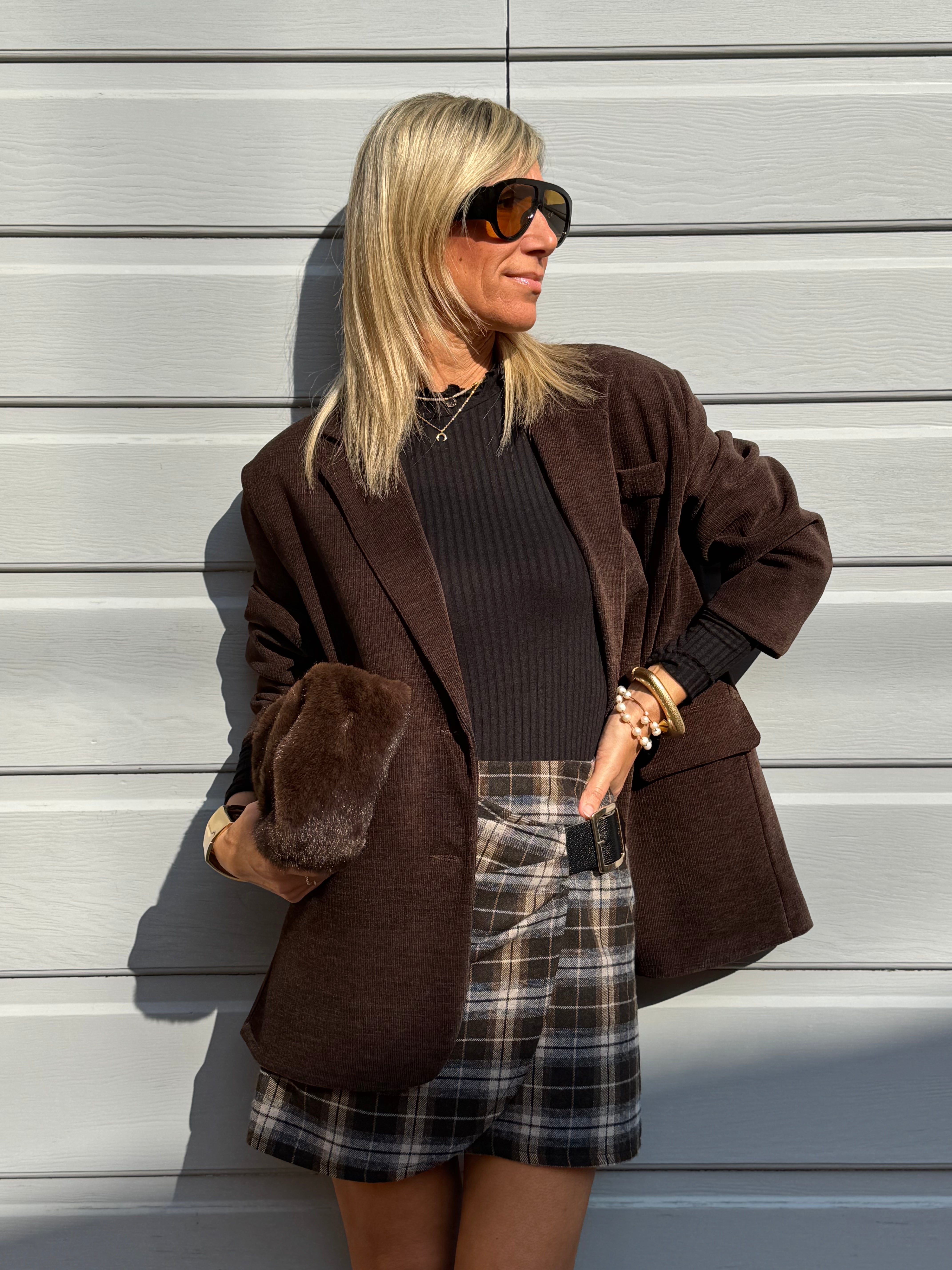 Giacca over velluto adora