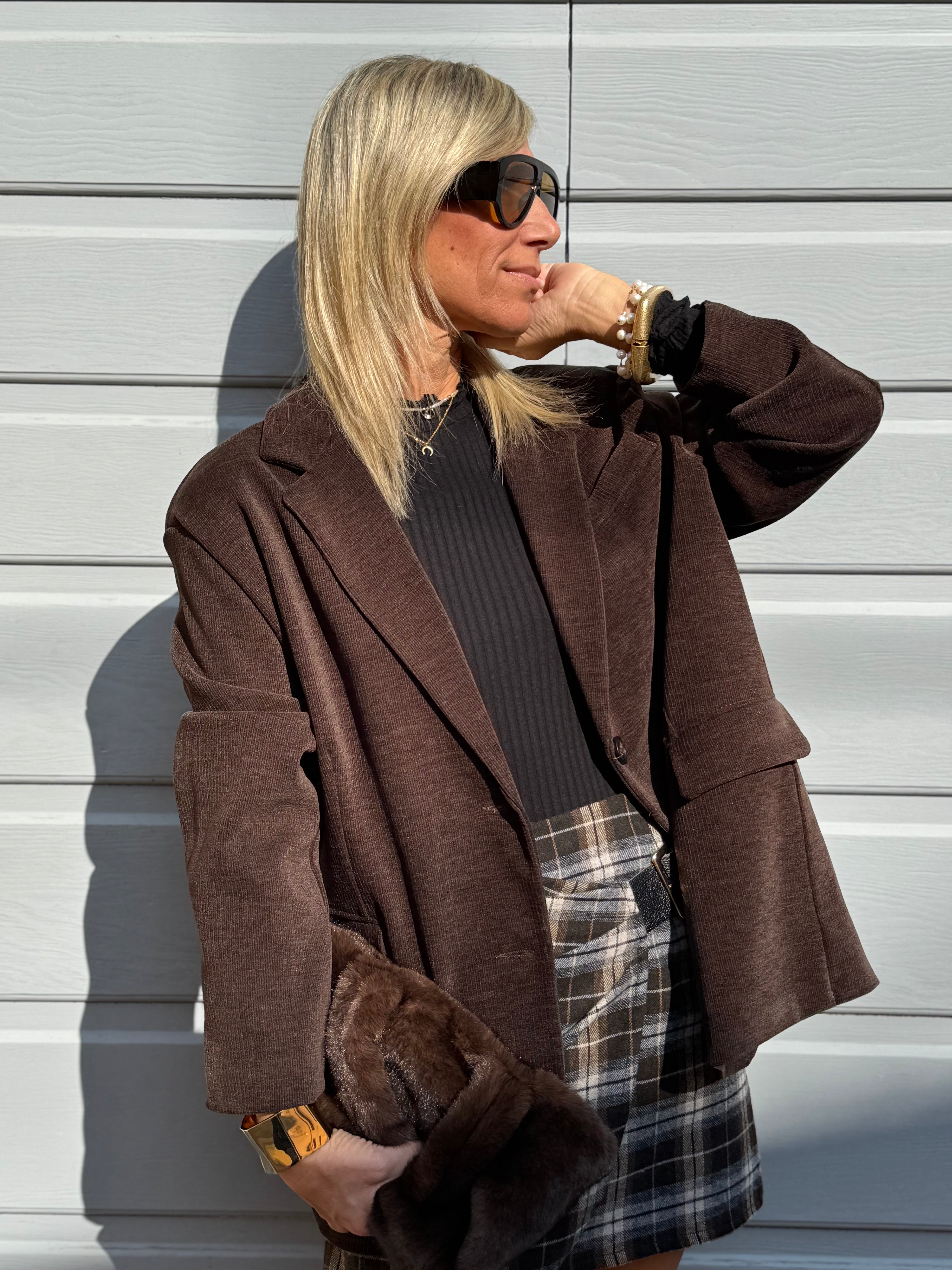 Giacca over velluto adora