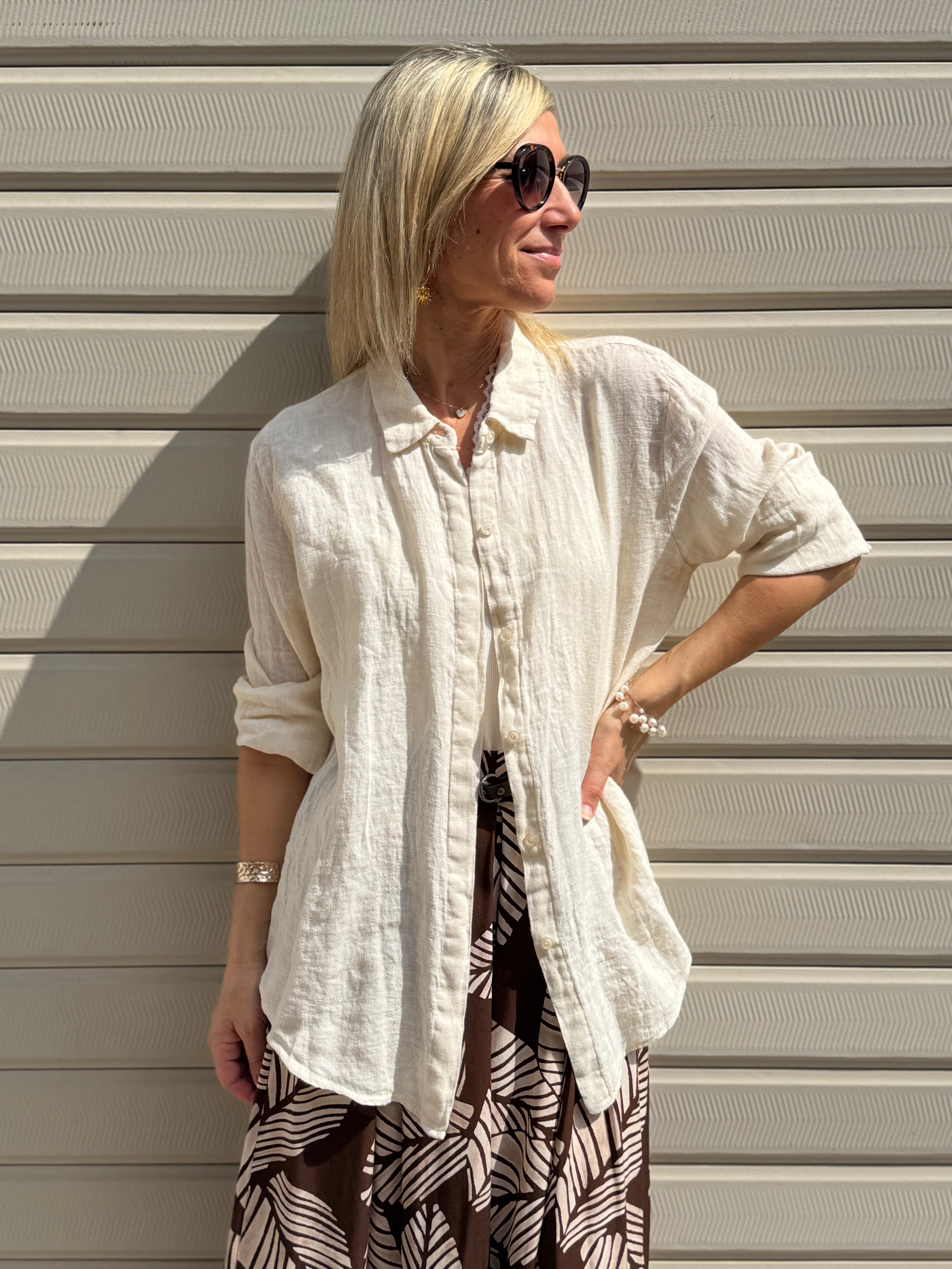 Camicia lino adora