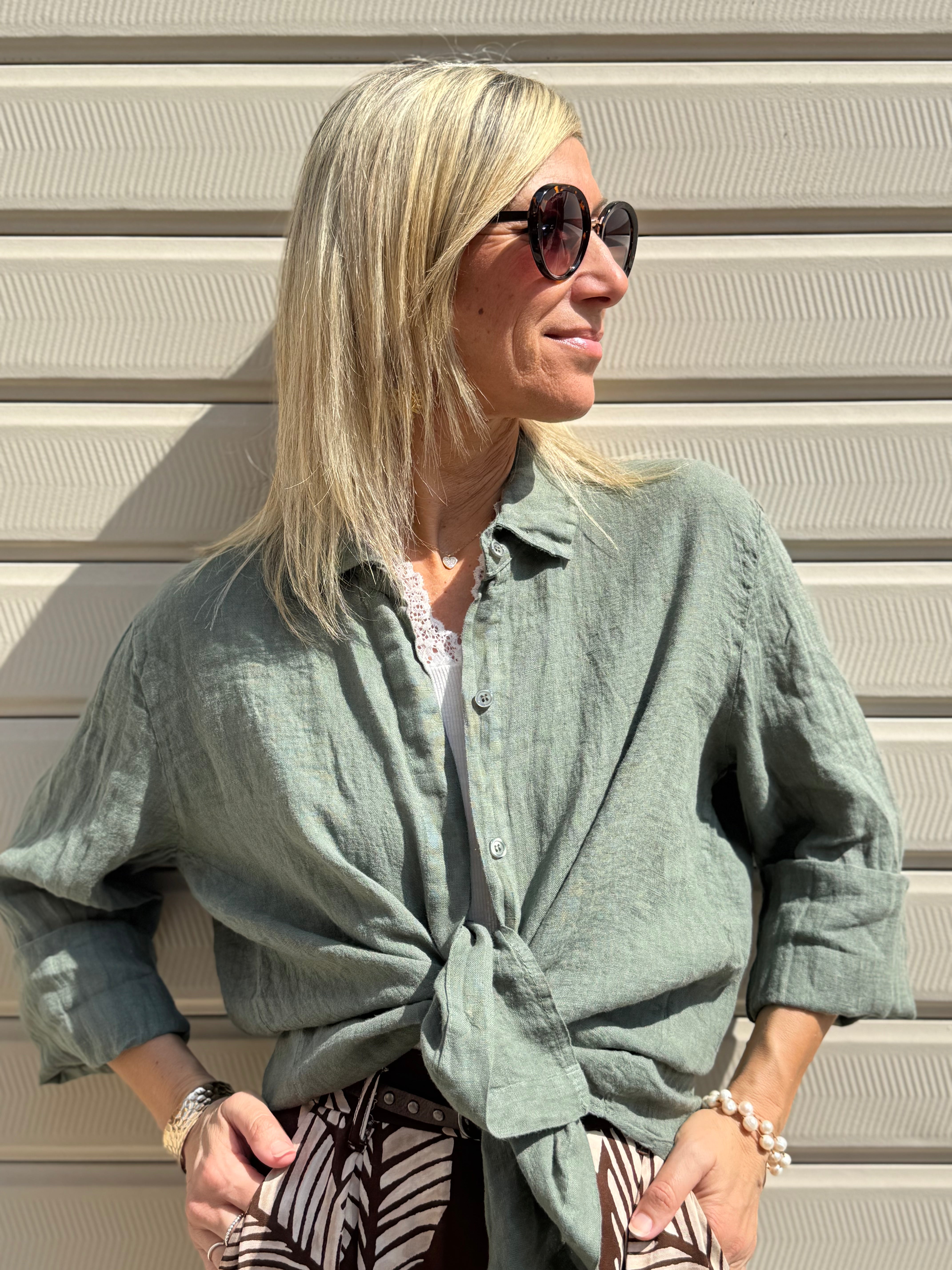 Camicia lino adora